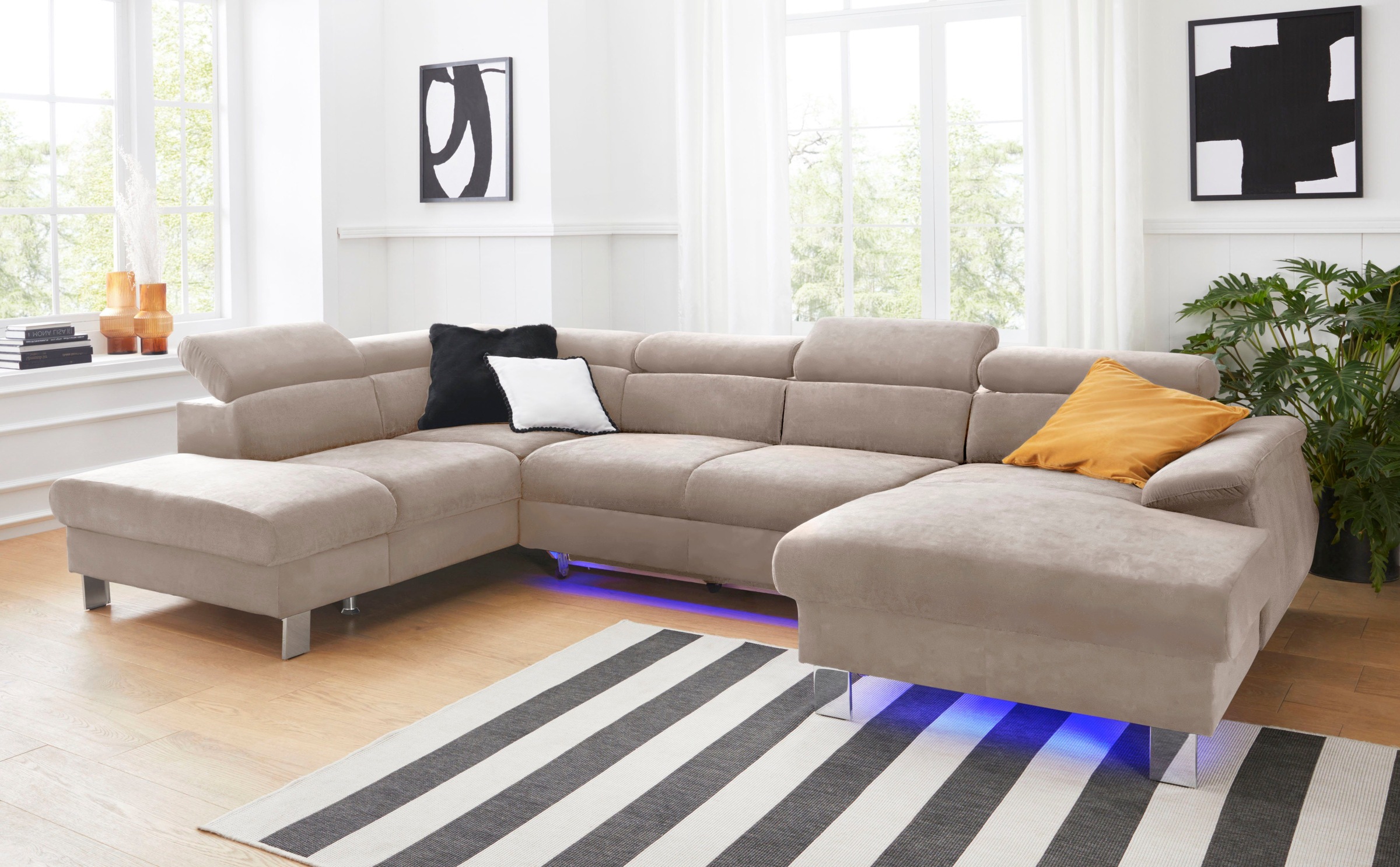 COTTA Polstergarnitur »Komaris U-Form«, (Set), Set bestehend aus: Wohnlands günstig online kaufen