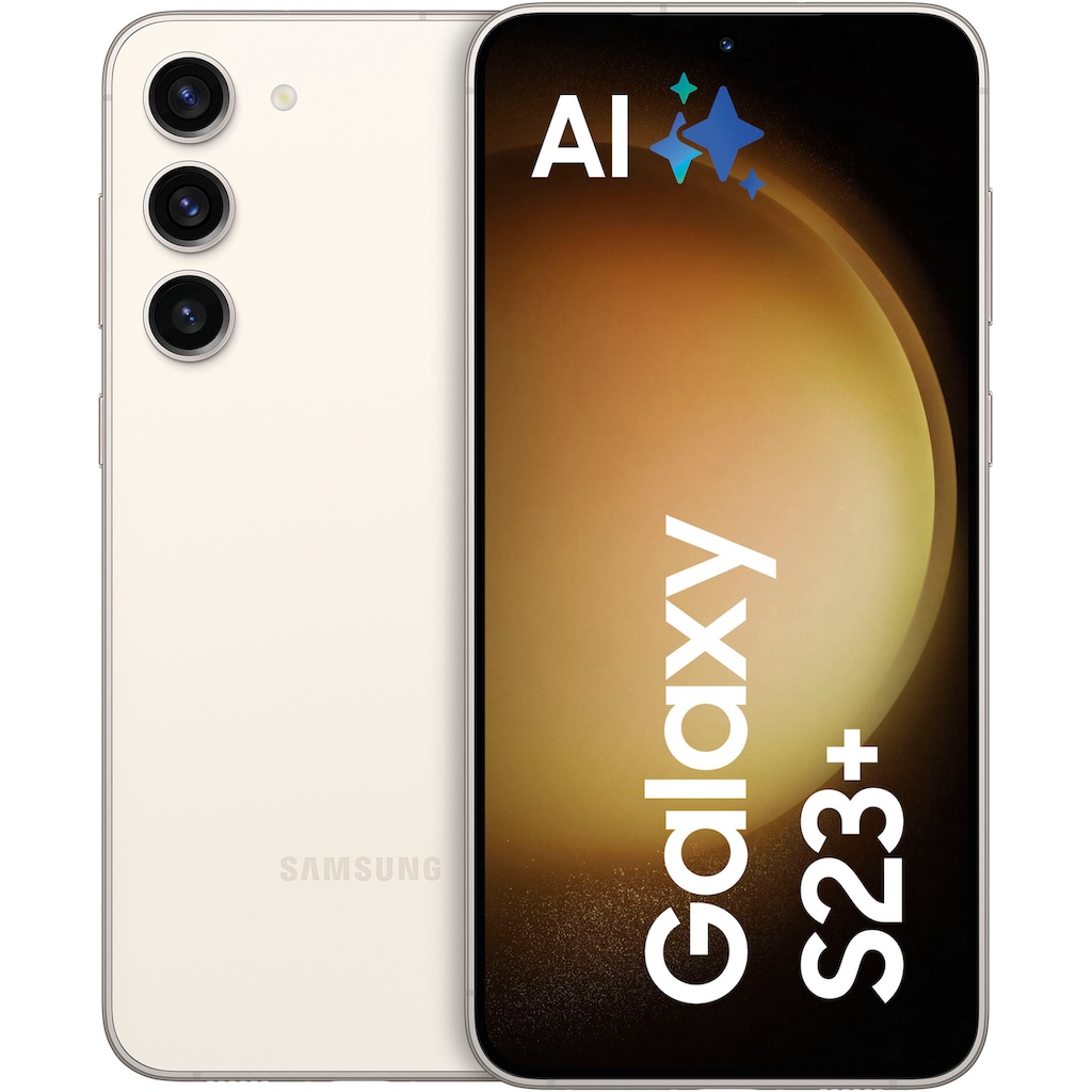 Samsung Smartphone »Galaxy S23+«, beige, 16,65 cm/6,6 Zoll, 512 GB Speicherplatz, 50 MP Kamera