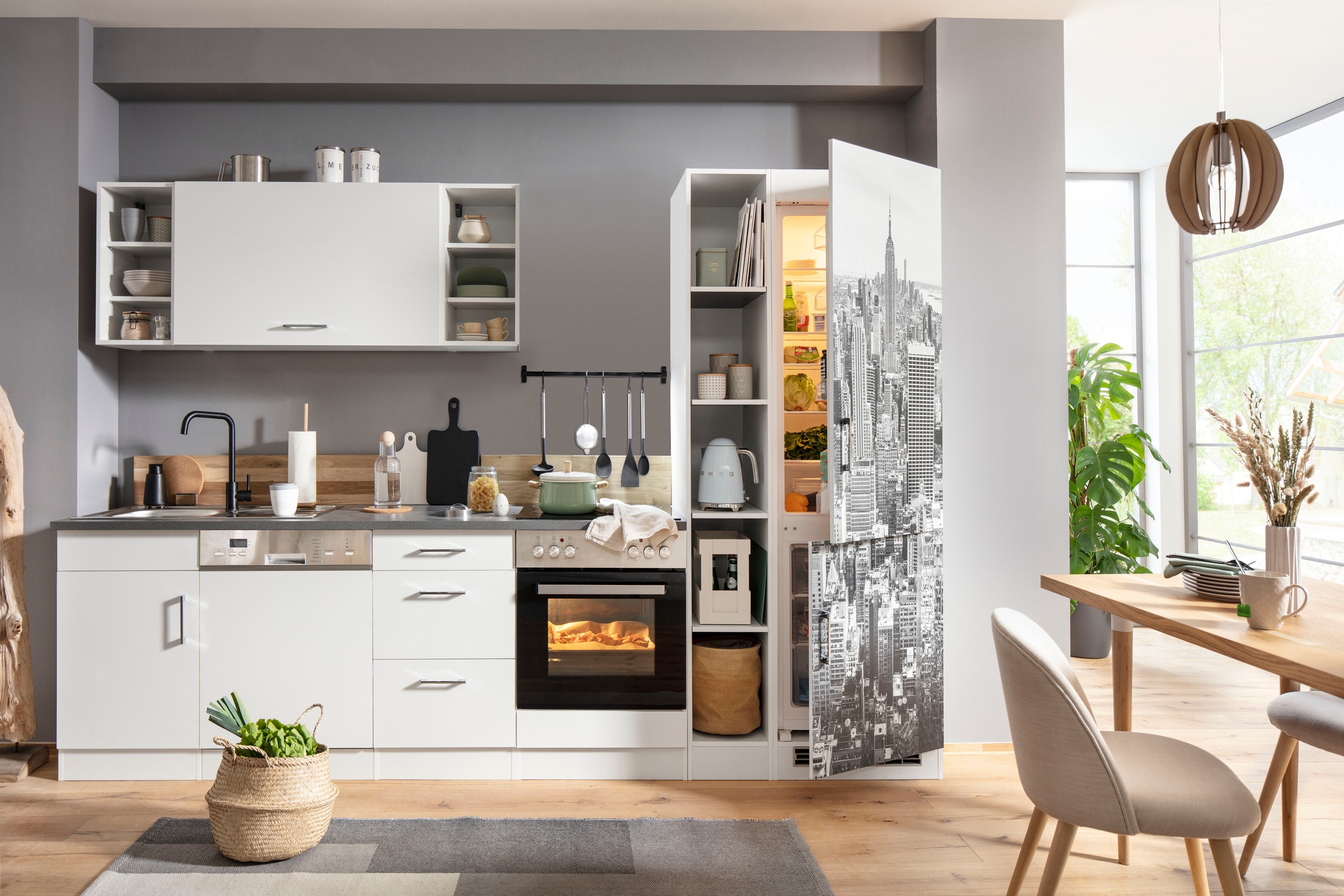 KOCHSTATION Küchenzeile »KS-Paris – Küchen mit einzigartigen Fotomotiven au günstig online kaufen