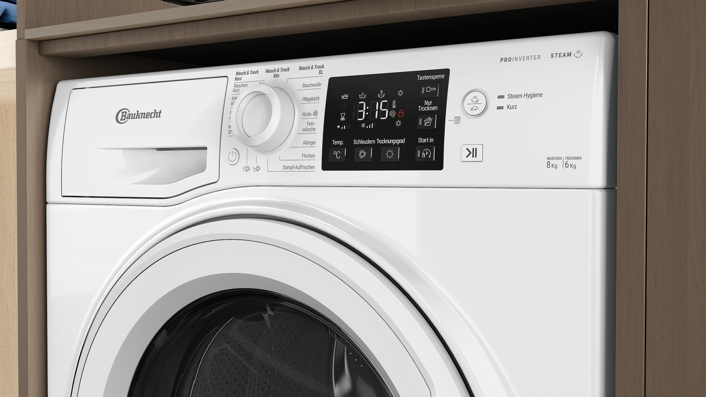 BAUKNECHT Waschtrockner »WT SUPER ECO 86 43 N« 8 kg /6 kg 75 dB(A)