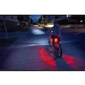FISCHER Fahrrad Fahrrad-Rücklicht »FISCHER Akku Rücklicht TWIN mit Bodenbeleuchtung«, (2), mit zusätzlicher Bodenleuchte