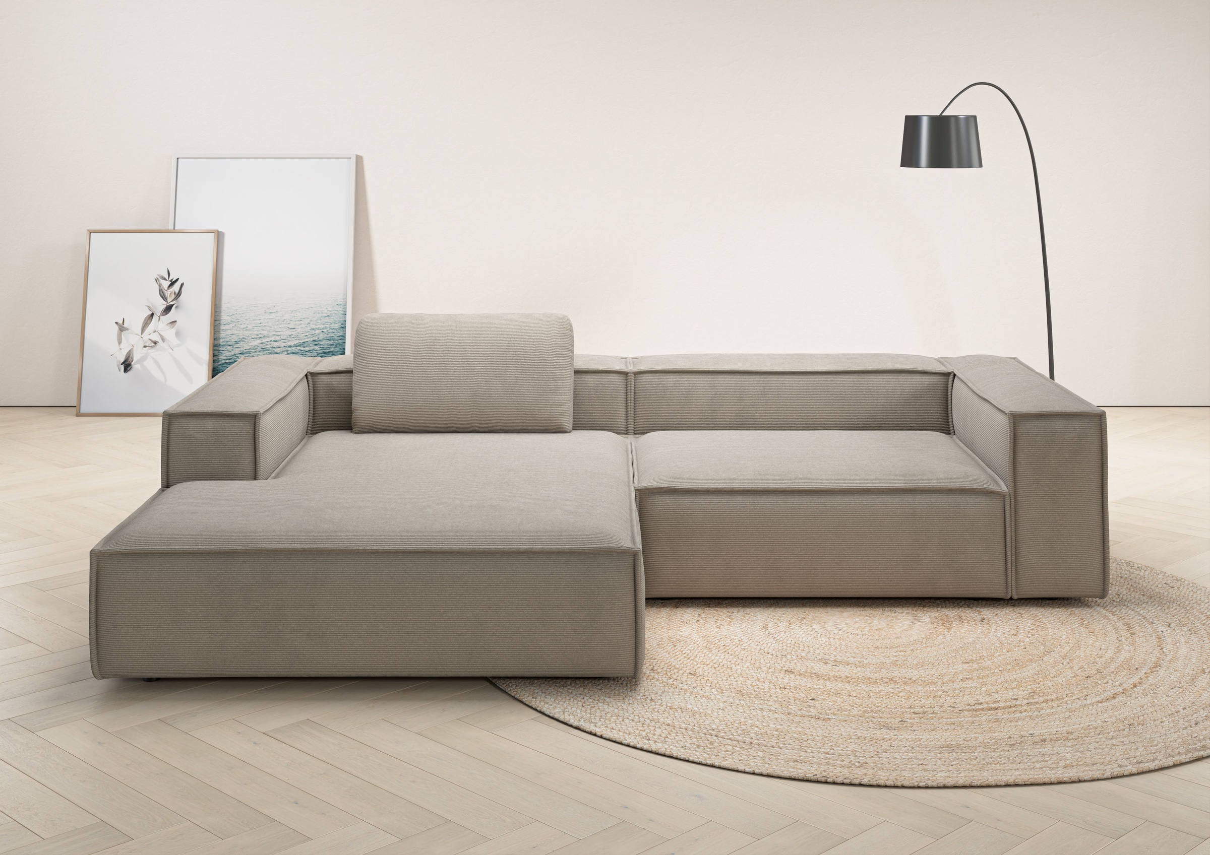 Home affaire Ecksofa »Watertown, modernes XXL L-Form, 306 cm breit« Großzüg günstig online kaufen