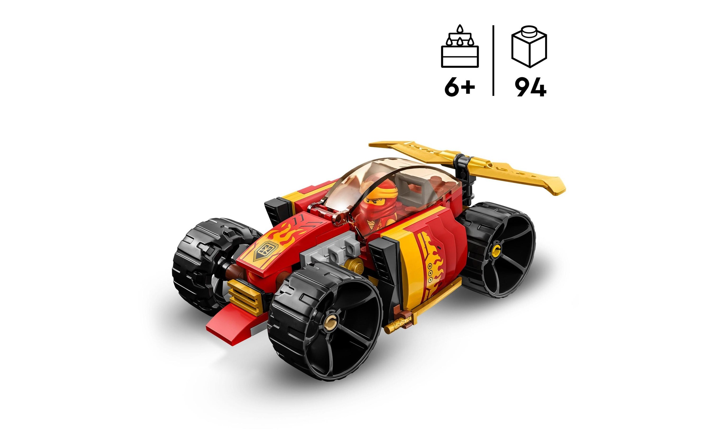 LEGO® Konstruktionsspielsteine »Kais Ninja-Rennwagen EVO«