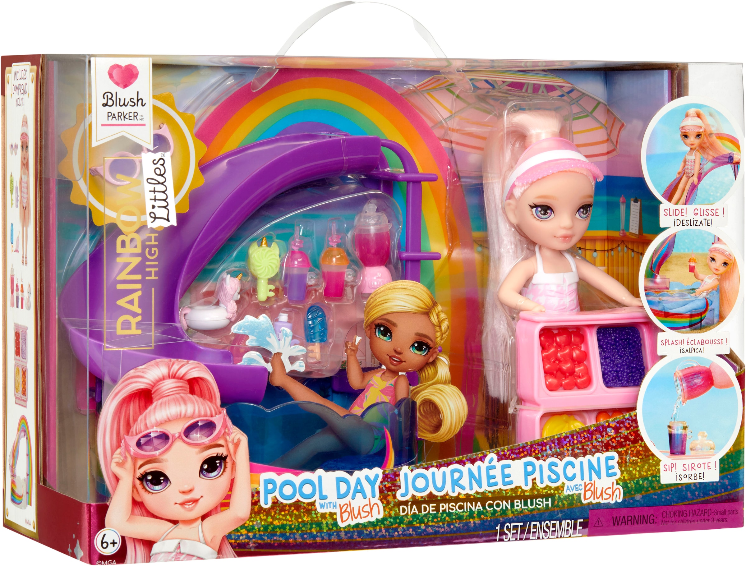 RAINBOW HIGH Minipuppe »Rainbow High Little Pool Day with Blush Playset«
