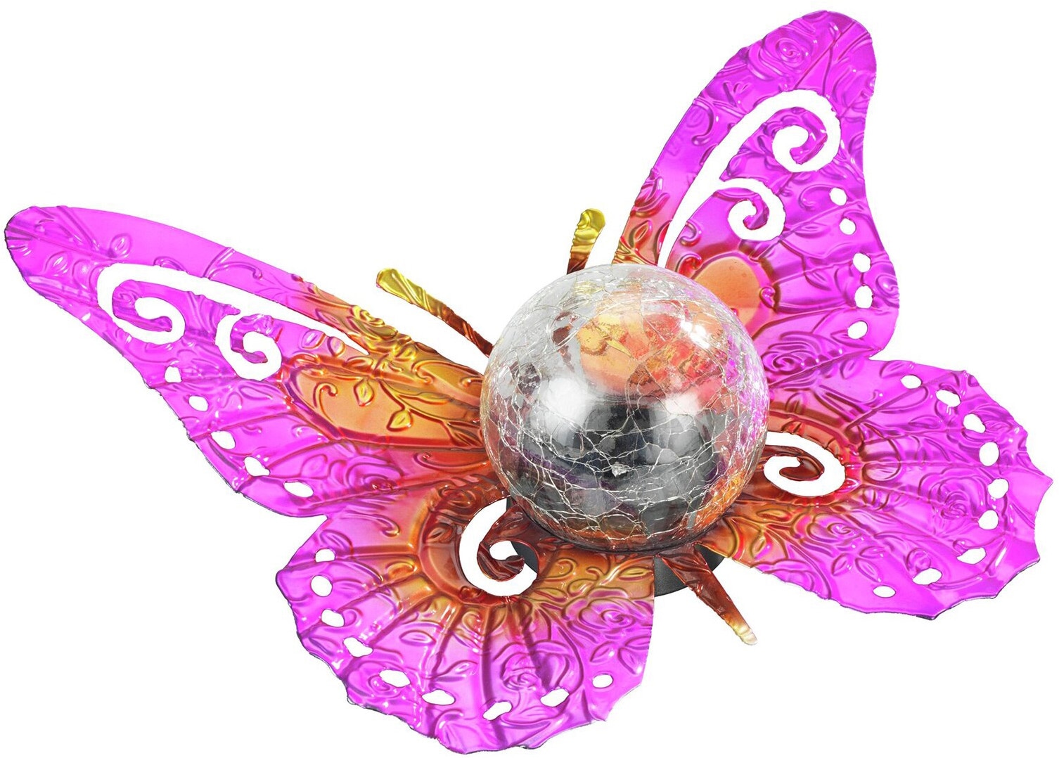 Maximex LED Gartenleuchte »Modell Schmetterling« Warmweiß dekorative Gartenbeleuchtung, solarbetrieben, witterungsbeständig