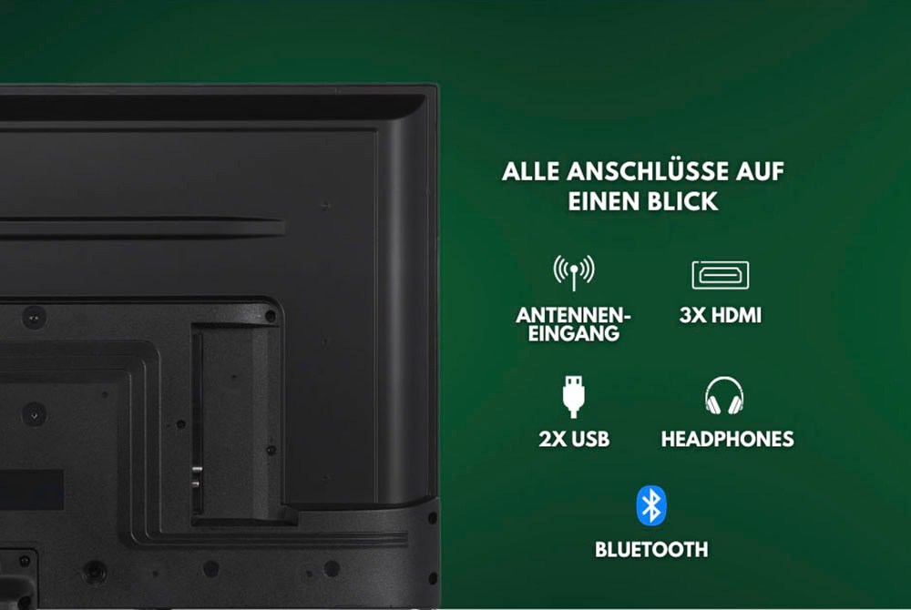 Hanseatic LED-Fernseher »43U800UDS«, 108 Smart-TV-Android bestellen 4K Ultra Zoll, TV Rechnung auf HD, cm/43