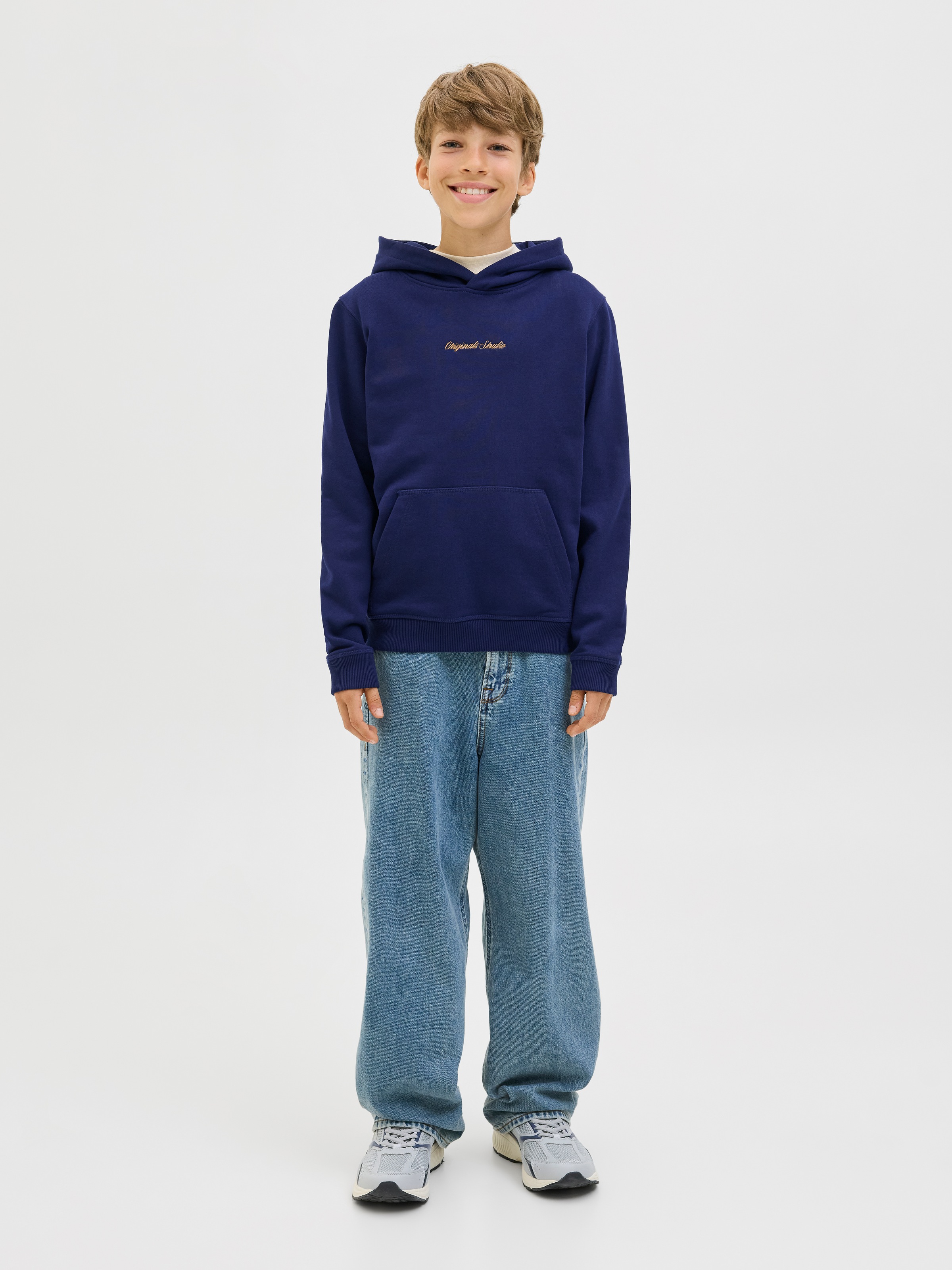 Jack & Jones Junior Kapuzensweatshirt »JORNORREBRO EMB SWEAT HOOD NOOS JNR«