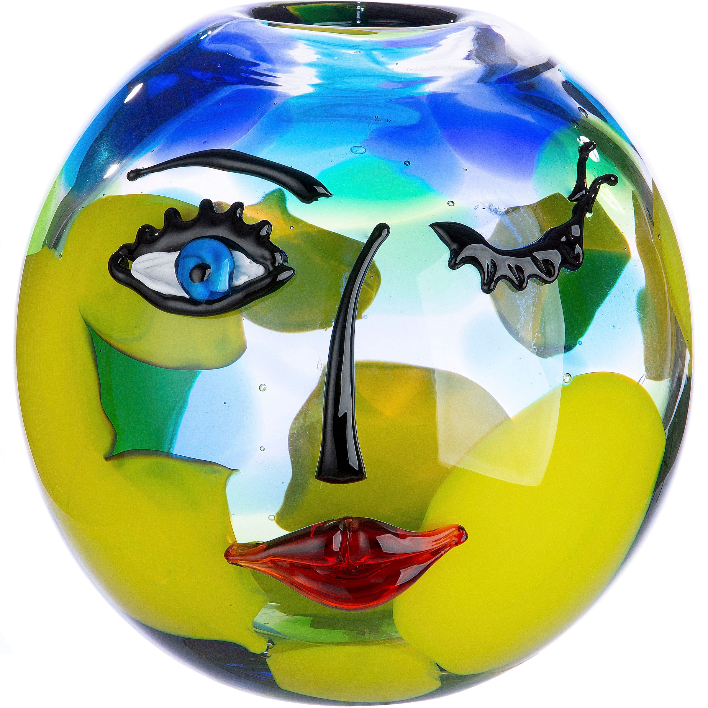 Casablanca by Gilde Kugelvase »Novento« dekorative Vase aus Glas, Blumenvas günstig online kaufen