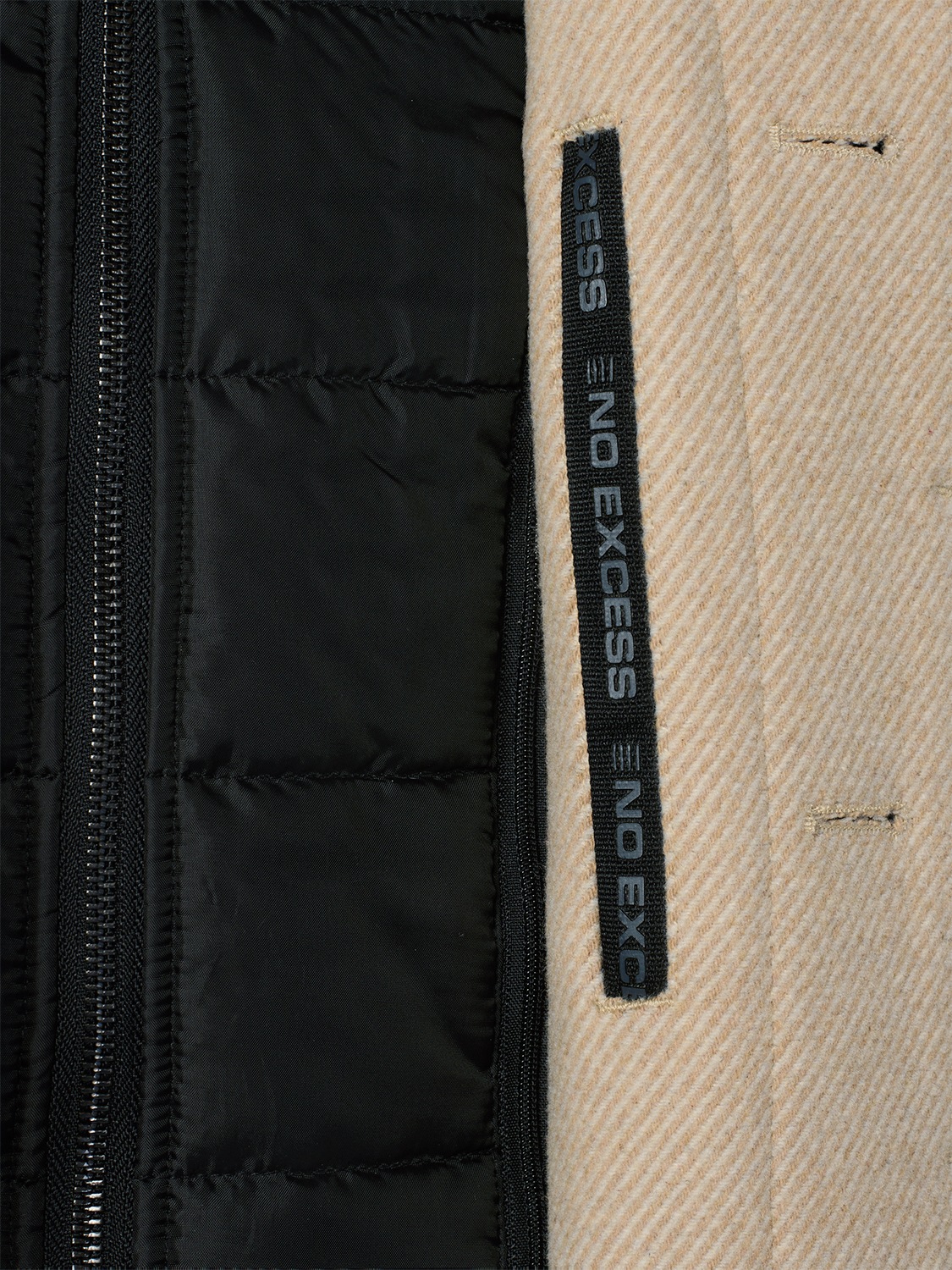 NO EXCESS Parka »No Excess Jacke Long Fit mit abnehmbarer Front«
