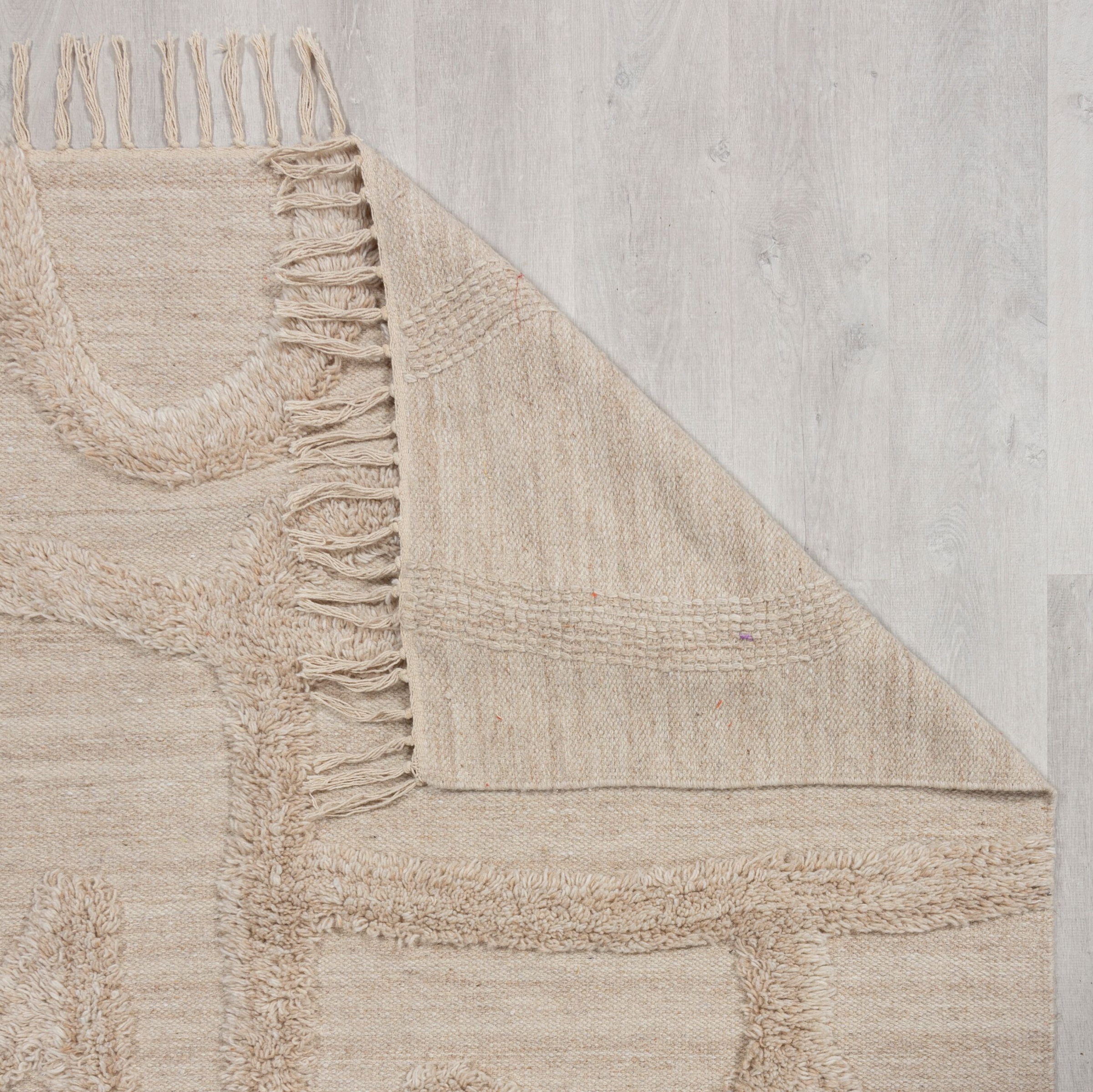 FLAIR RUGS Teppich »Loma«, rechteckig, 20 mm Höhe, mit Fransen günstig online kaufen