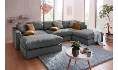 home und auf aufgebaut modular XXL U-Form in collection ATLANTIC Wohnlandschaft bestellen »Bulky«, Sitzfläche, Raten