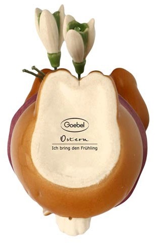 Goebel Osterhase »Ich bring den Frühling«, Sammelfigur, Hasenmädchen mit Schneeglöckchen