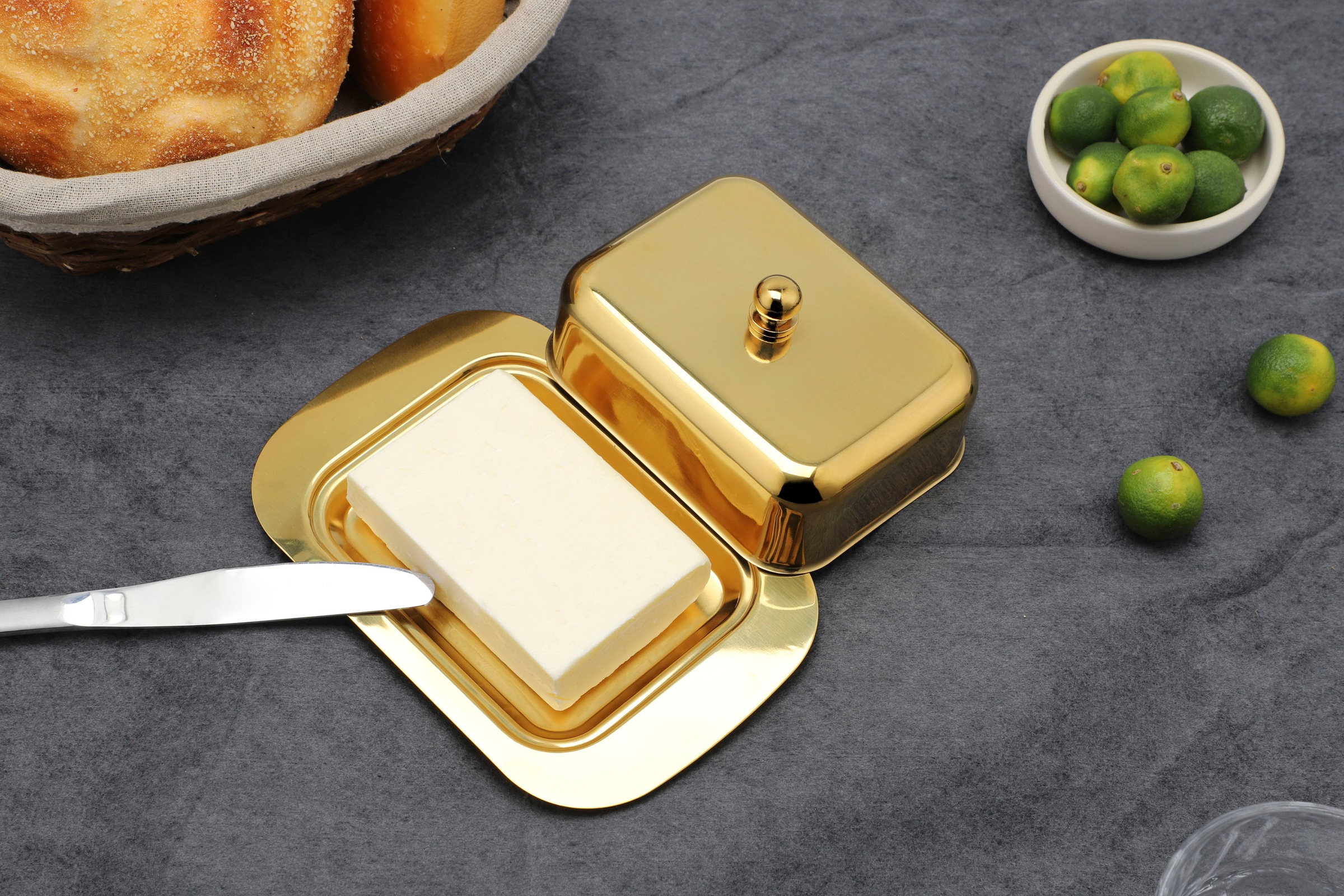ECHTWERK Butterdose, (1 tlg.), Butterschale, Butterbox mit Deckel, 250 gr