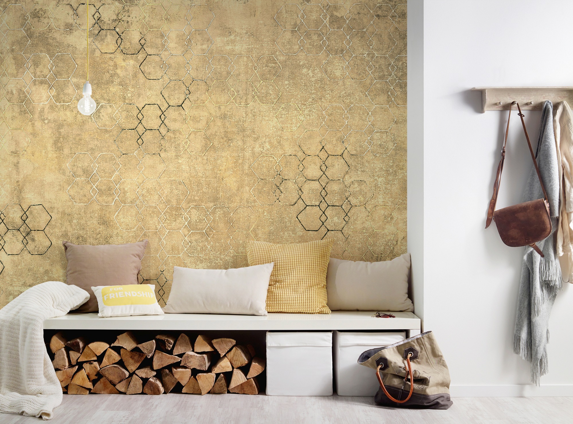 Architects Paper Fototapete »Atelier 47 Hexagon Art 1« geometrisch glatt Vl günstig online kaufen