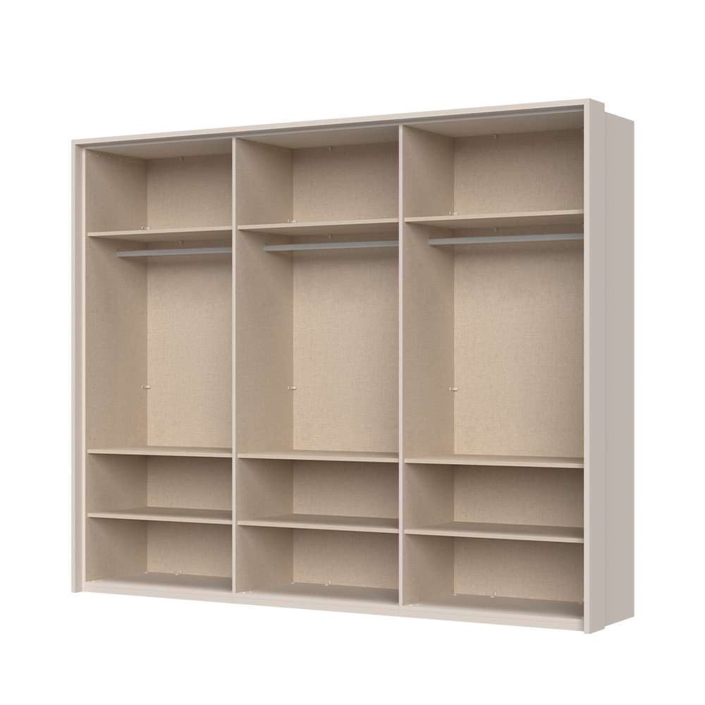 Places of Style Drehtürenschrank »Opera Parsol-Glastüren, LED-Glasbodenbeleuchtung, mit und ohne Kranz«, Glastüren, UV-Lack, LED-Innenbeleuchtung, Soft-Close-Funktion