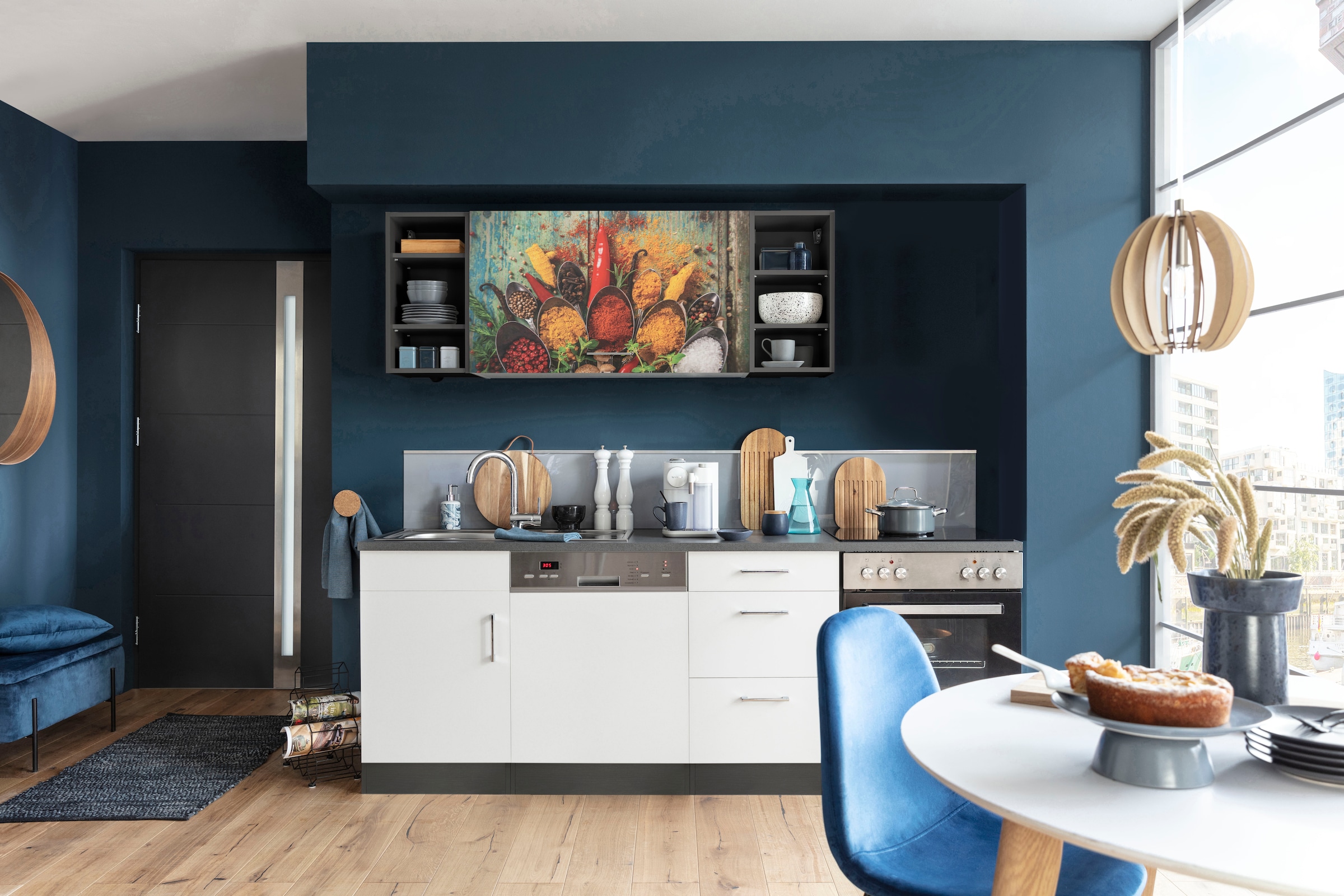 KOCHSTATION Küchenzeile »KS-Paris – Küchen mit einzigartigen Fotomotiven au günstig online kaufen