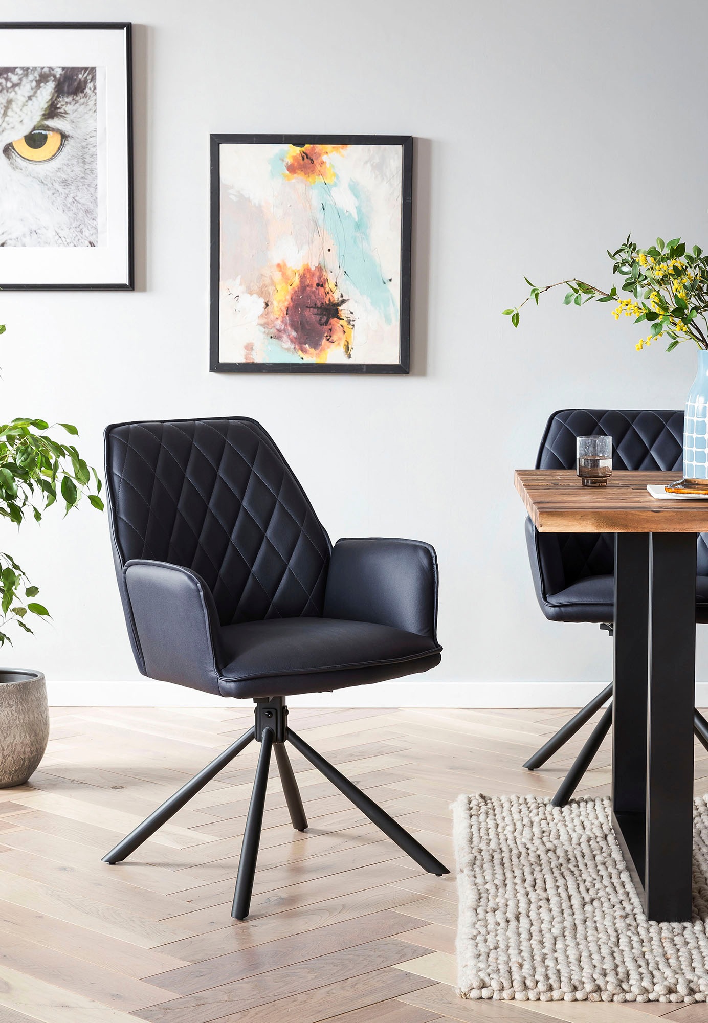 SalesFever Esszimmerstuhl »Vancouver Armlehnstuhl fürs Esszimmer«, (Set), 2 günstig online kaufen