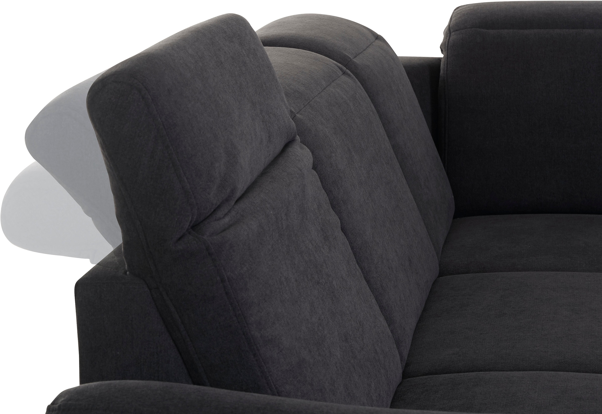 sit&more Ecksofa »Darwin L-Form«, inklusive Federkern, wahlweise mit Kopfteilverstellung, Bettfunktion
