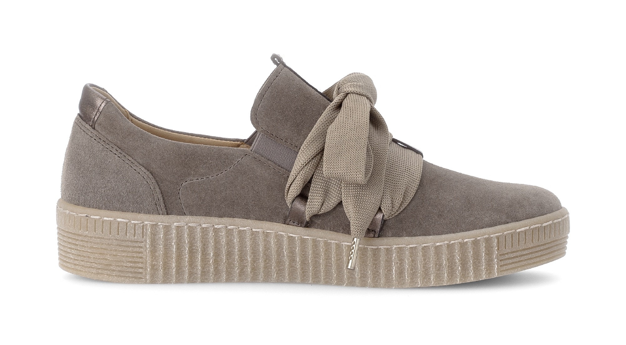 Gabor Plateausneaker, Schnürschuh, Halbschuh, Slipper mit aufgesetzter Zierschnürung