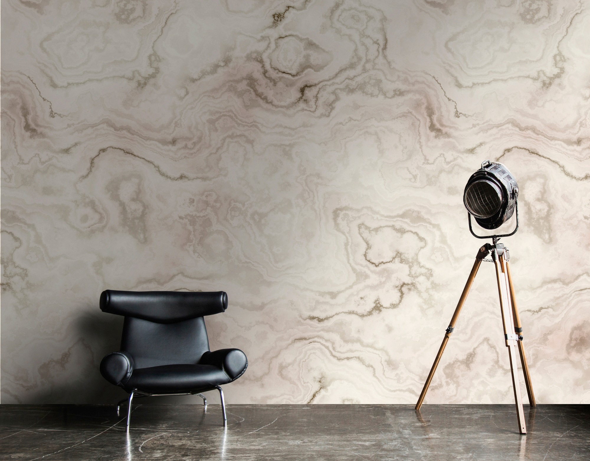 living walls Fototapete »Walls by Patel Carrara 2«, Vlies, Wand, Schräge