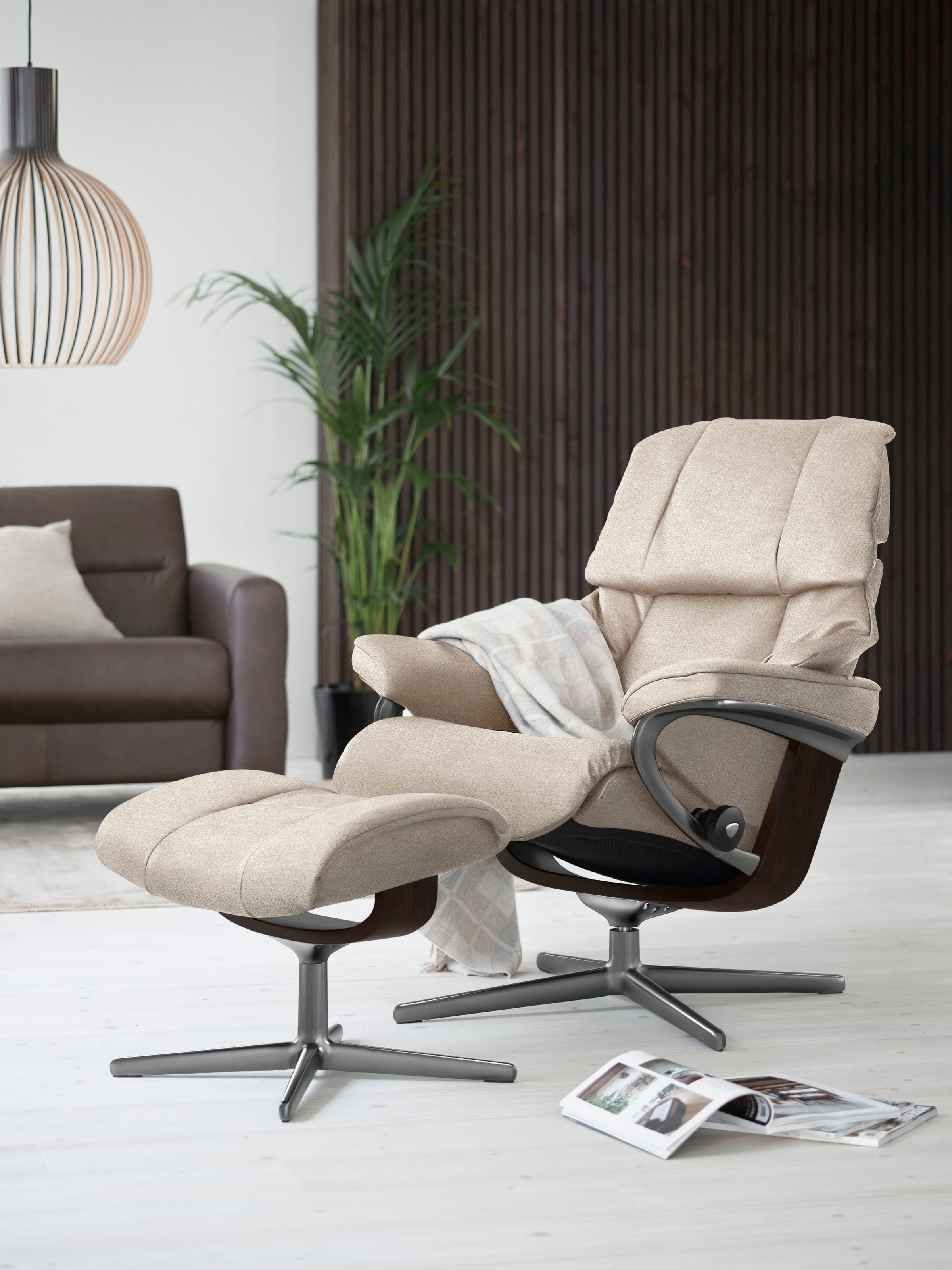 Stressless® Relaxsessel »Reno«, (Set, Relaxsessel mit Hocker), mit Hocker, günstig online kaufen