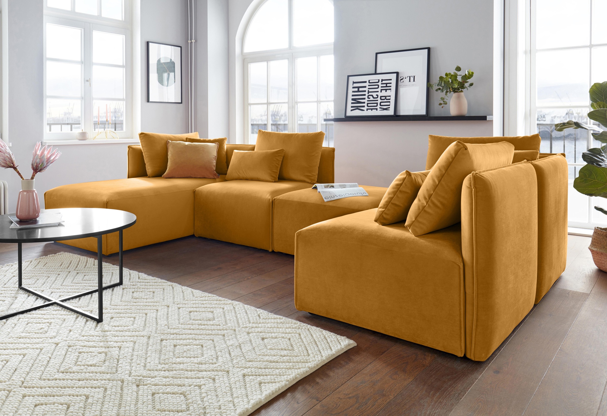 OTTO home Wohnlandschaft »Nöre U-Form« 5 Teile, in vielen Bezugsqualitäten günstig online kaufen