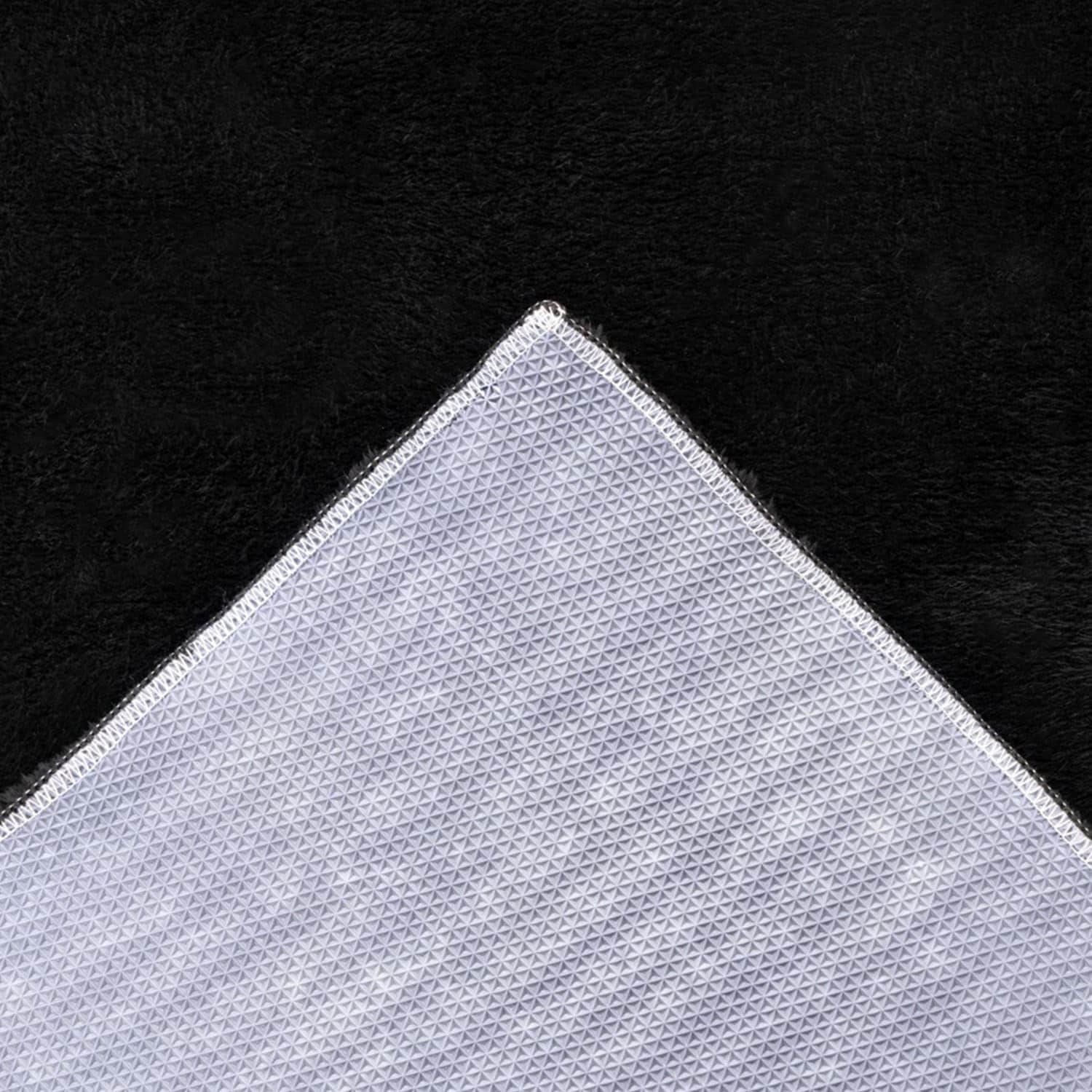 Carpet City Badematte »PURE500, Badteppich uni« Höhe 16 mm rutschhemmend beschichtet schnell trocknend Teppich Badezimmer, Badvorleger, Anti-Rutsch, Waschbar, Duschmatte