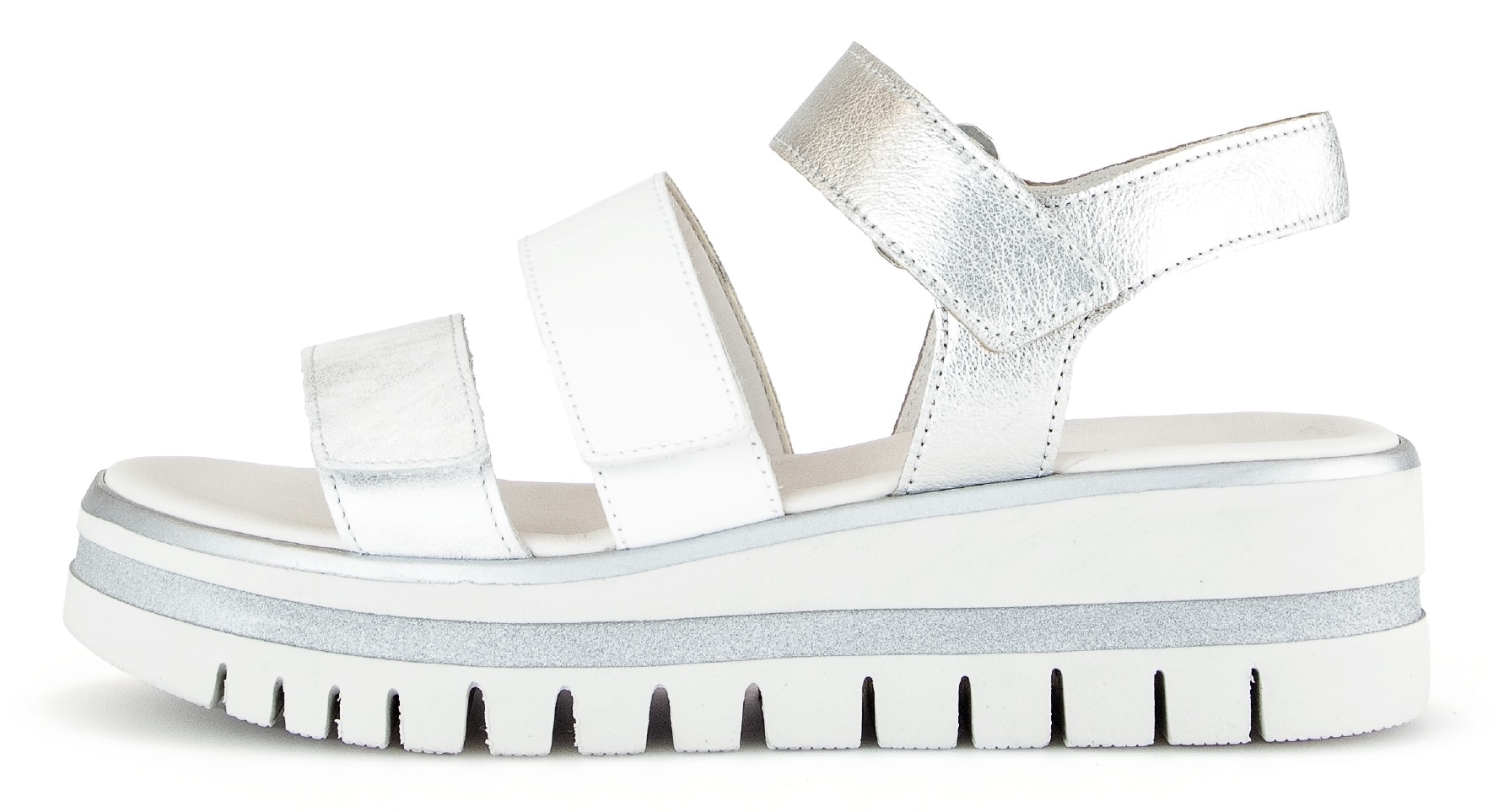 Gabor Keilsandalette  , Sommerschuh, Sandale, Keilabsatz, mit drei Klettverschlüssen