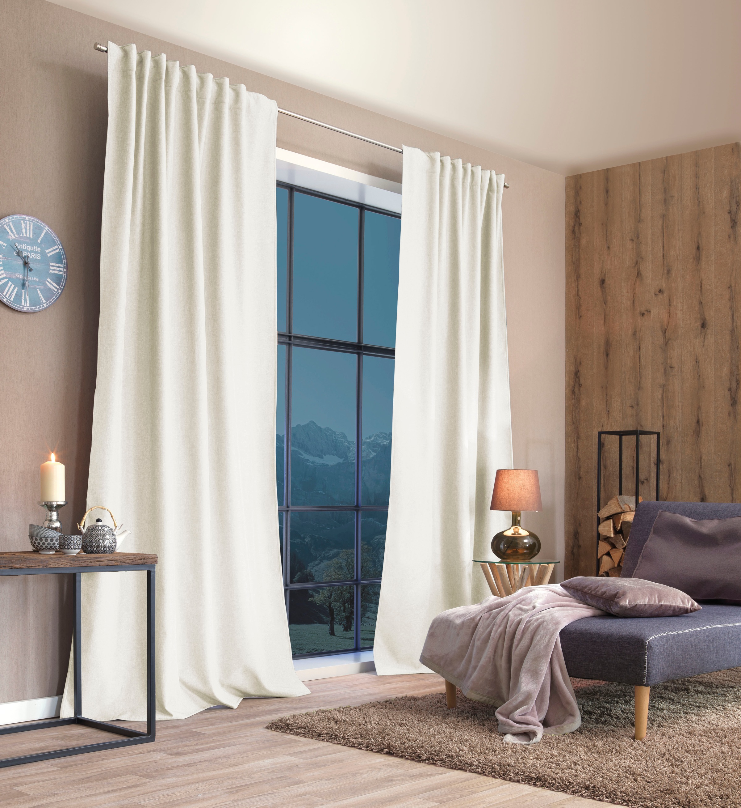 Home Basics Vorhang »ESKIMO« Multifunktionsband 1 Stk. tlg. Thermostoff Uni günstig online kaufen