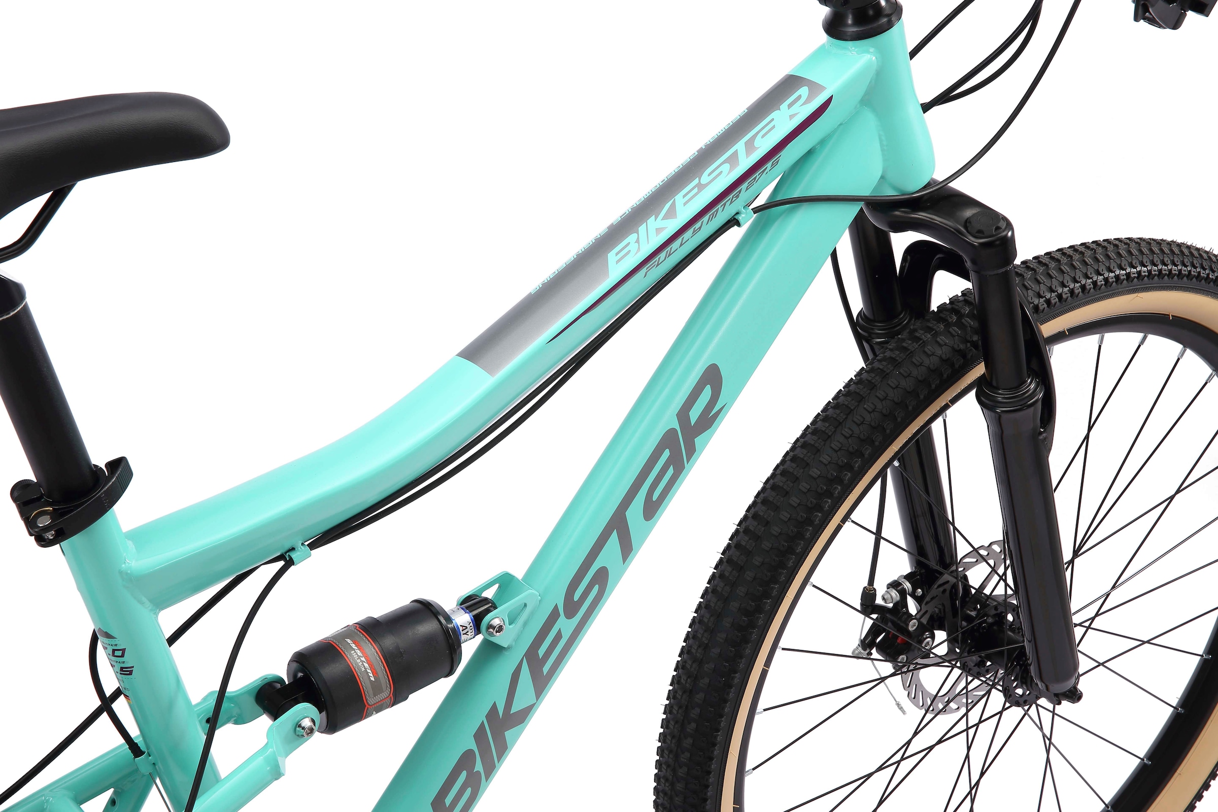 Bikestar Mountainbike 21 Gang Shimano RD-TY300 Schaltwerk Kettenschaltung für Damen und Herren, Kettenschaltung