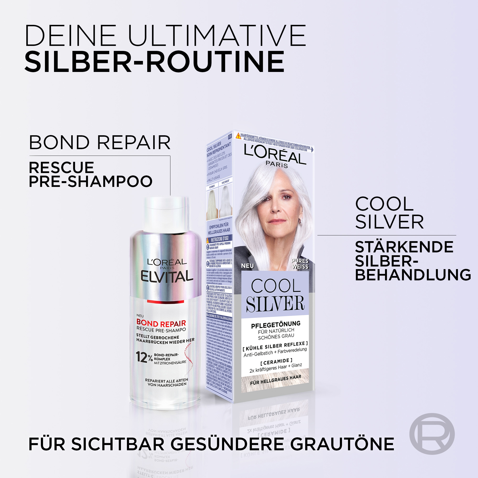 L'ORÉAL PARIS Coloration »L'Oréal Paris Cool Silver Pflegetönung«
