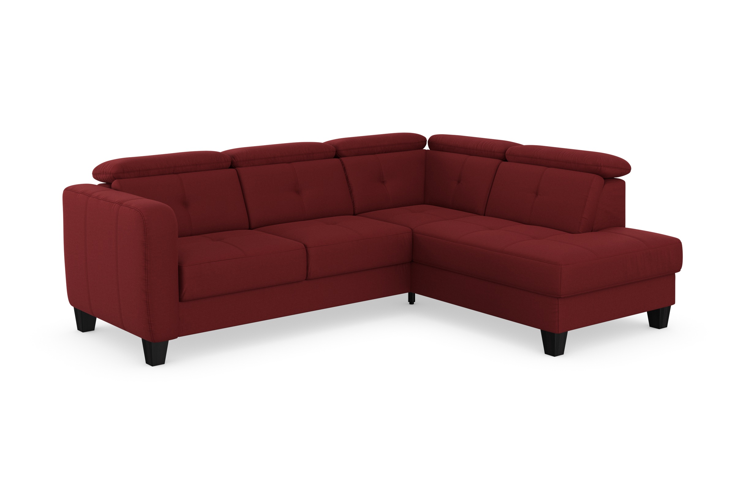 sit&more Ecksofa »Belluci L-Form«, inklusive Federkern, wahlweise mit Bettfunktion und Bettkasten