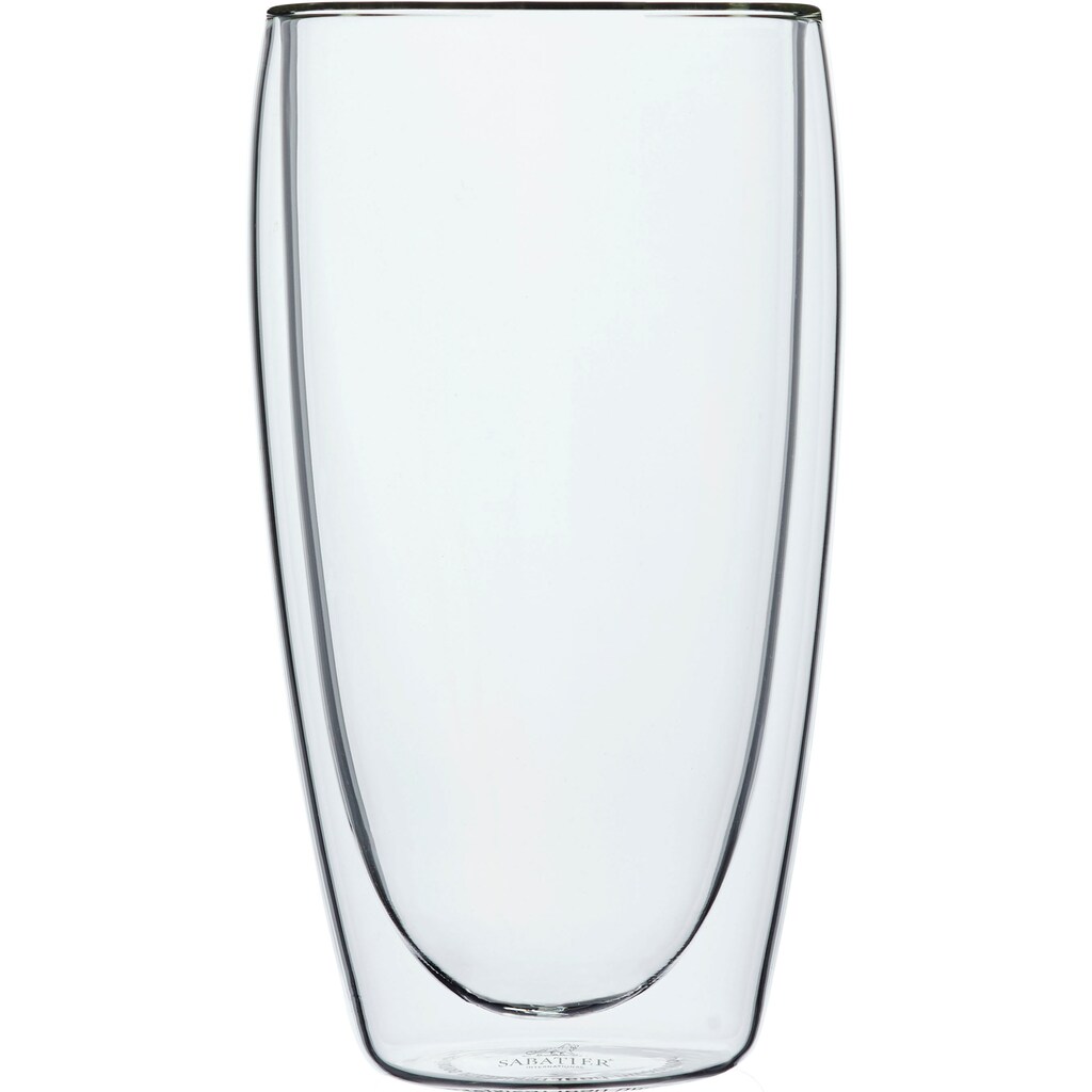 SABATIER International Latte-Macchiato-Glas, (Set, 2 tlg., 2 x Kaffee-Glas), mundgeblasen, 350 ml, 2-teilig