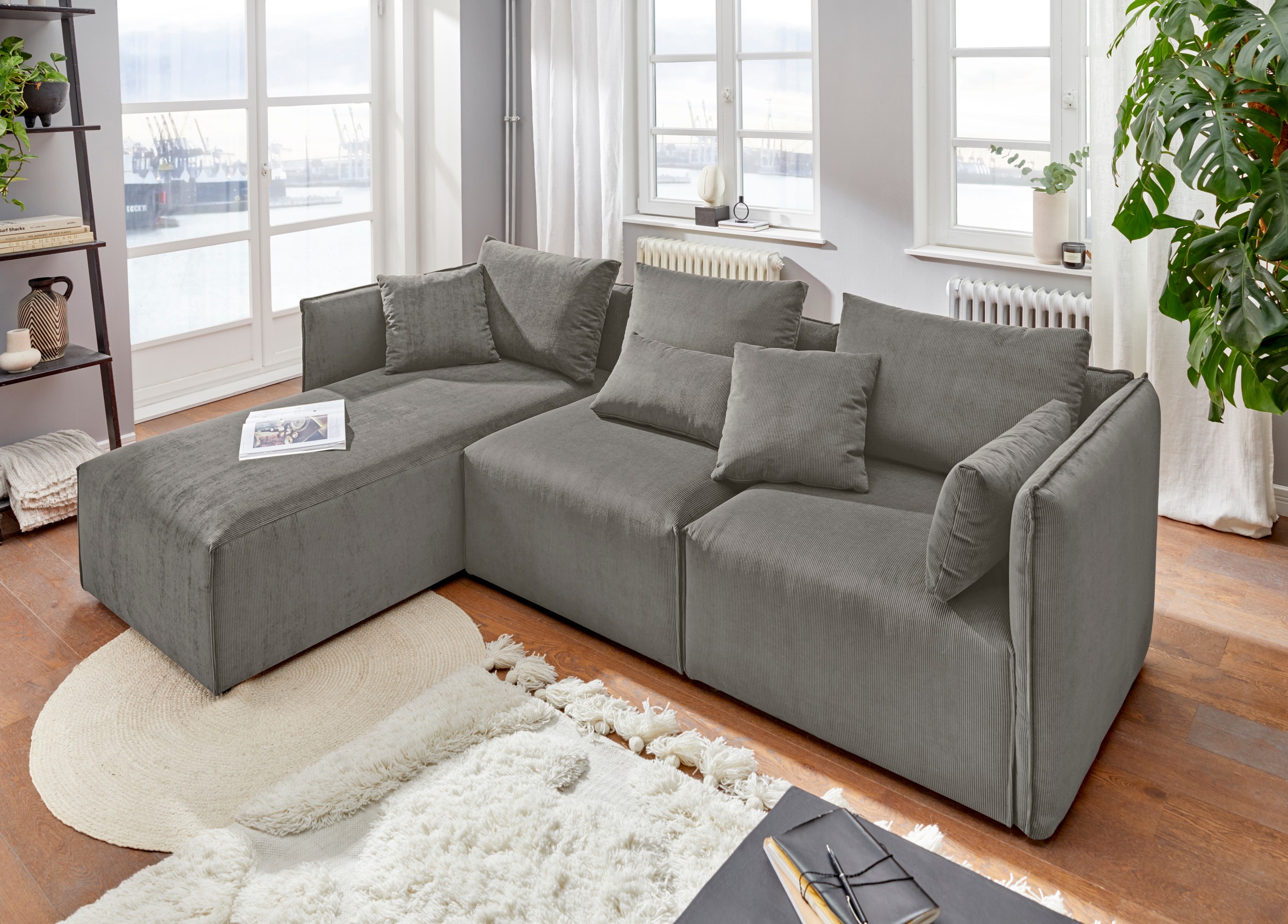 andas Ecksofa »Nöre«, (3 Teile), zusammengesetzt aus Modulen, in vielen Bez günstig online kaufen