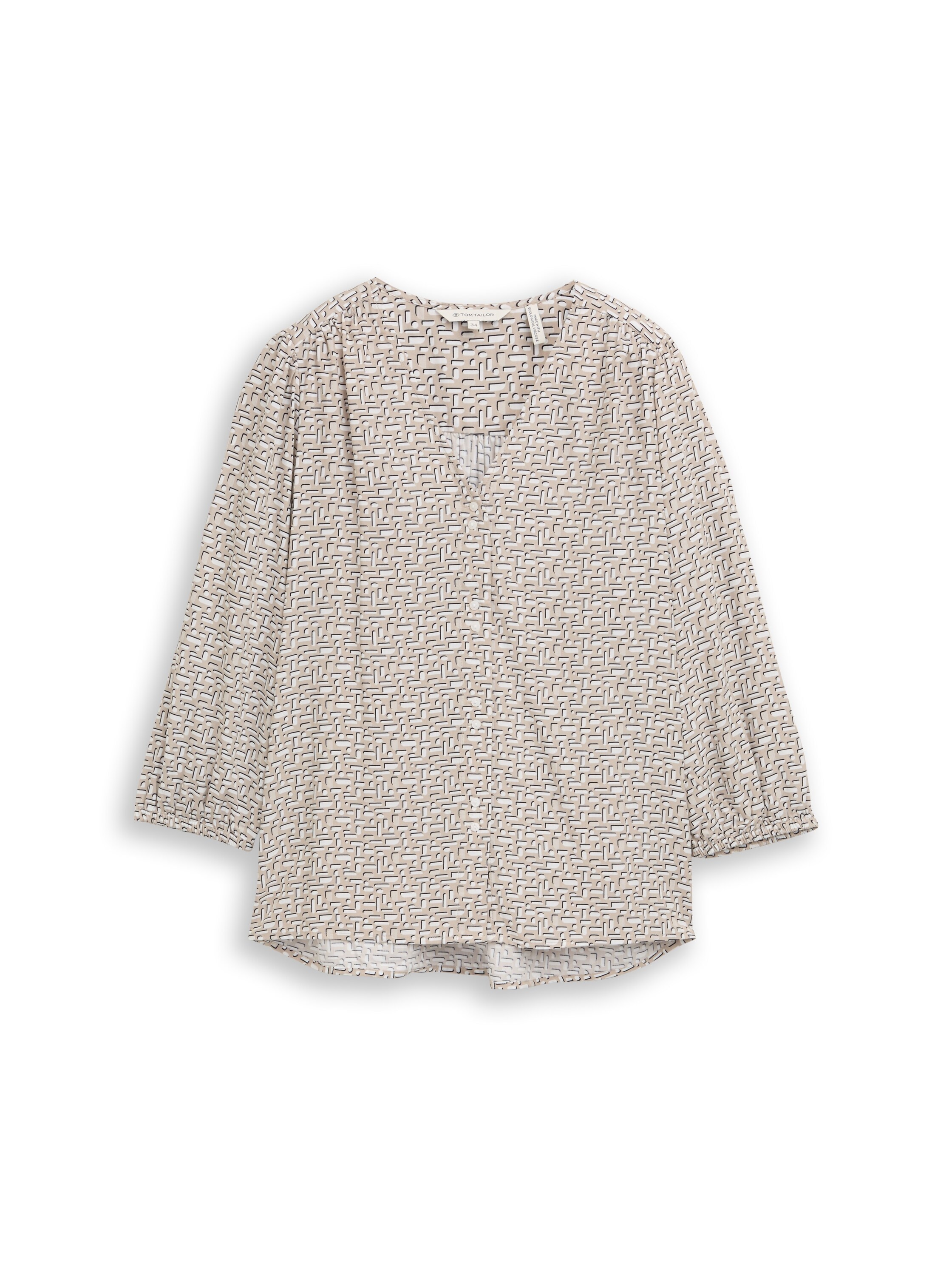 TOM TAILOR Klassische Bluse mit All-Over Print