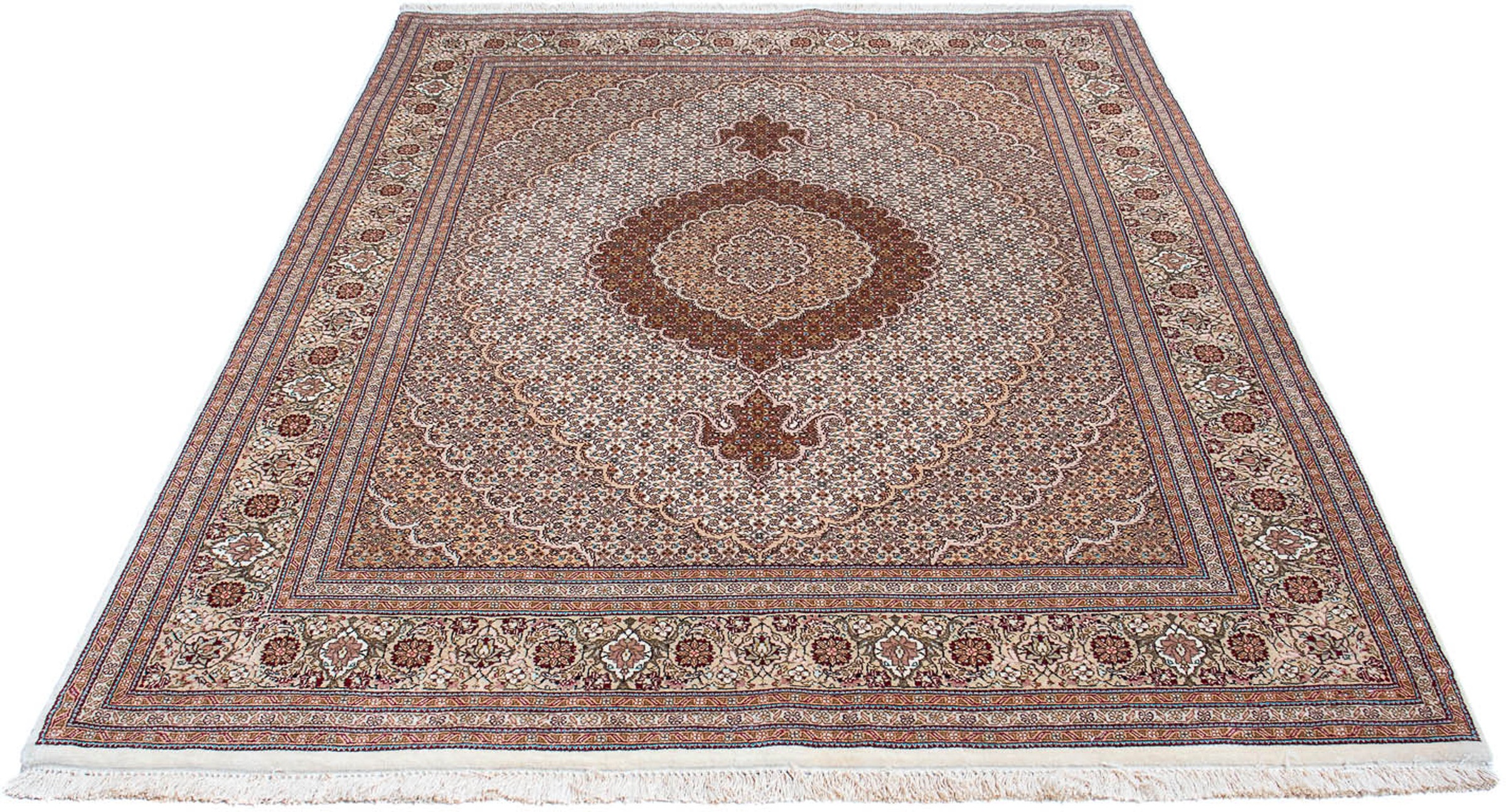 morgenland Orientteppich »Perser - Täbriz - 214 x 154 cm - hellbraun«, rech günstig online kaufen