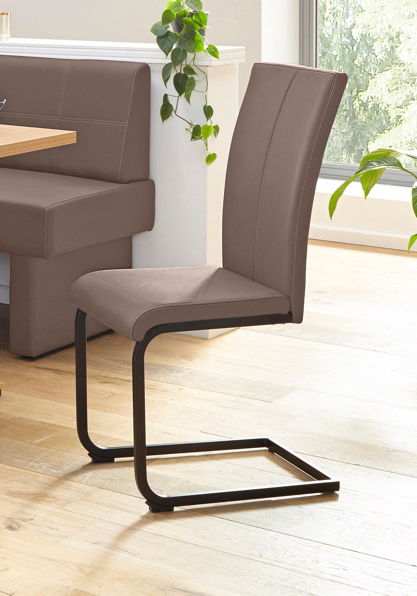 Home affaire Freischwinger »Nils« (Set) 2 Stk. Kunstleder Stuhl belastbar b günstig online kaufen