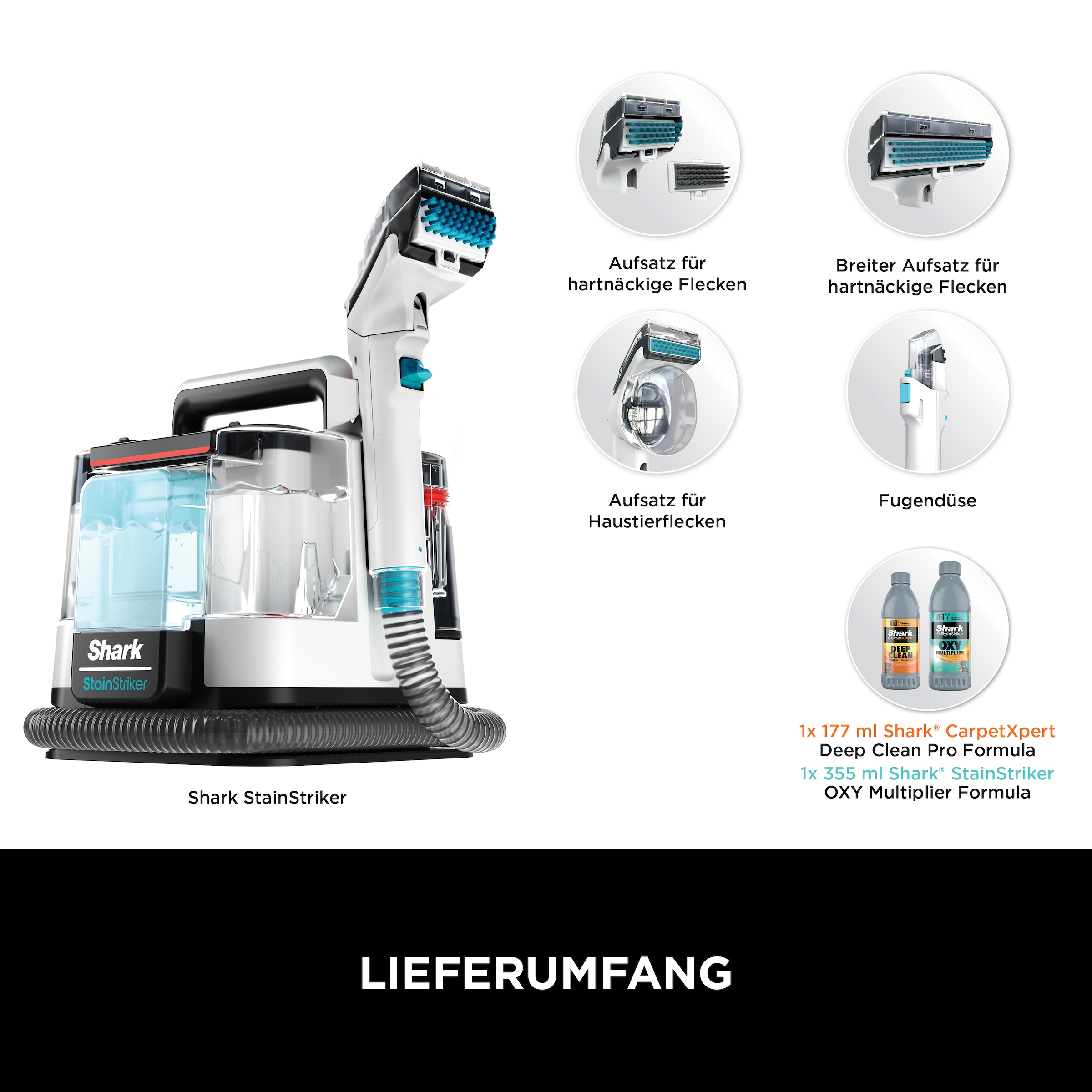 Shark Wasch-Sauger »StainStriker Fleckenentferner PX200EUT«