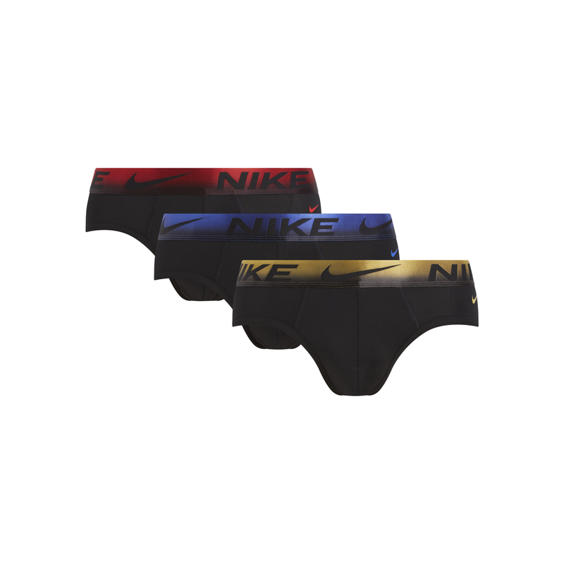 NIKE UNDERWEAR Hipster »HIP BRIEF 3PK« Packung, 3er, 3 Stk. tlg., mit NIKE Logo-Elastikbund EXG BK UN RD MT WB/HYPR RYL MT WB/GD WB XL (52) XL (52)...