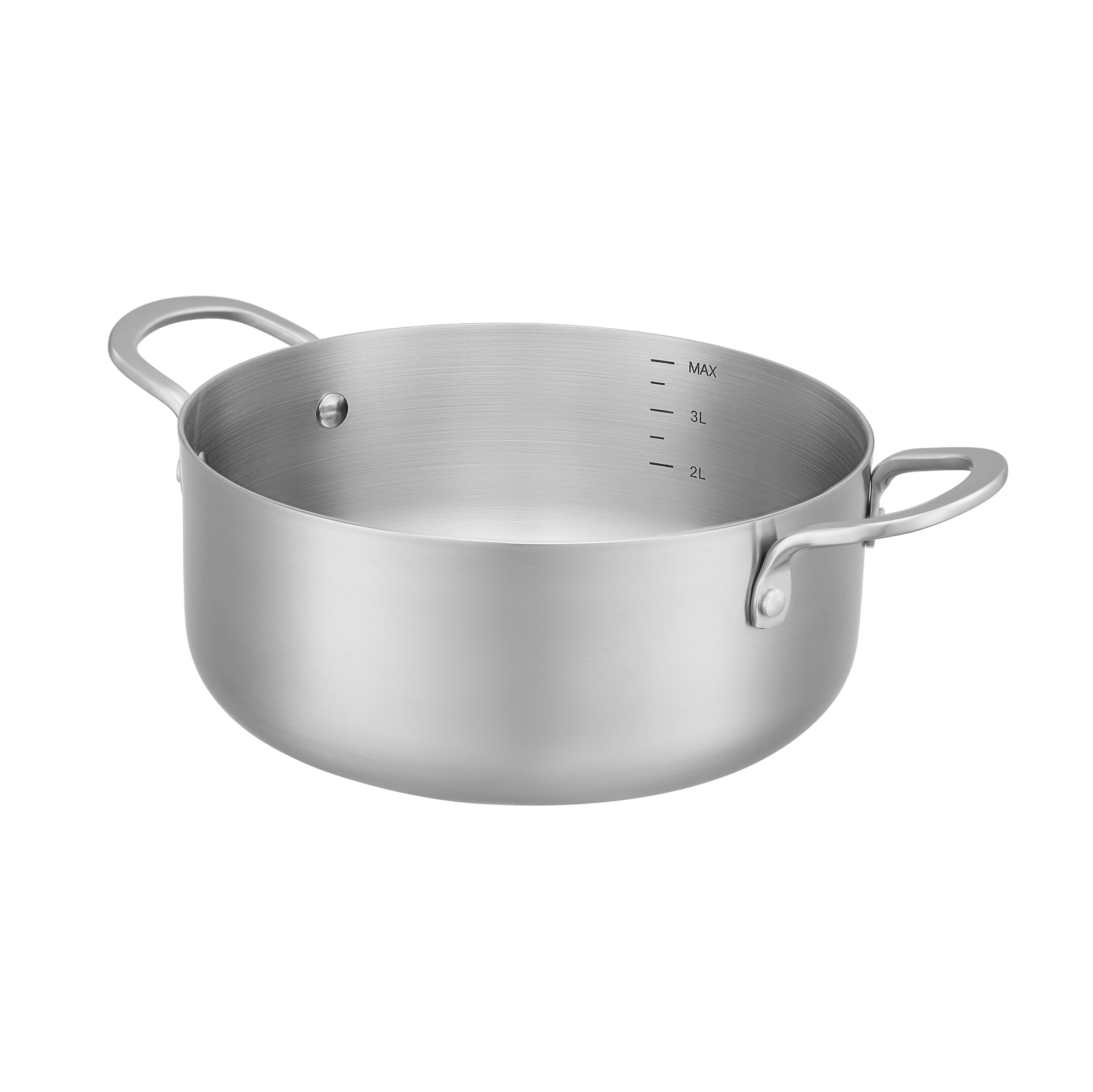 RESTO Kitchenware Kochtopf »CORVUS mit Glasdeckel, TRI-PLY- Aufbau – 3-lagige Konstruktion« 1 tlg. Aluminium | Edelstahl 18/10