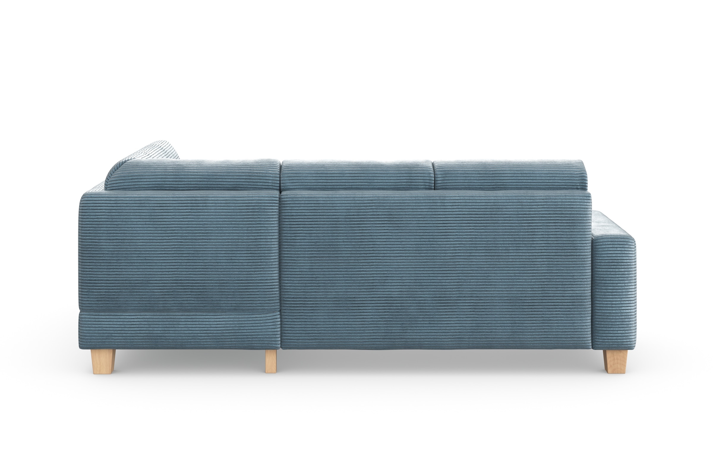 Home affaire Ecksofa »Summer L-Form« mit Ottomane, wahlweise mit Bettfunktion und Bettkasten, Cord-Bezug