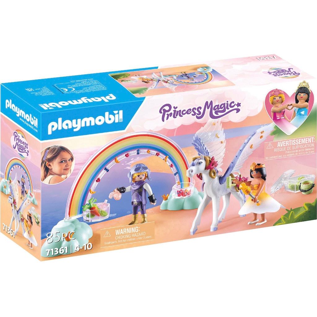 Playmobil® Konstruktions-Spielset »Himmlischer Pegasus mit Regenbogen (71361), Princess Magic«, (85 St.)