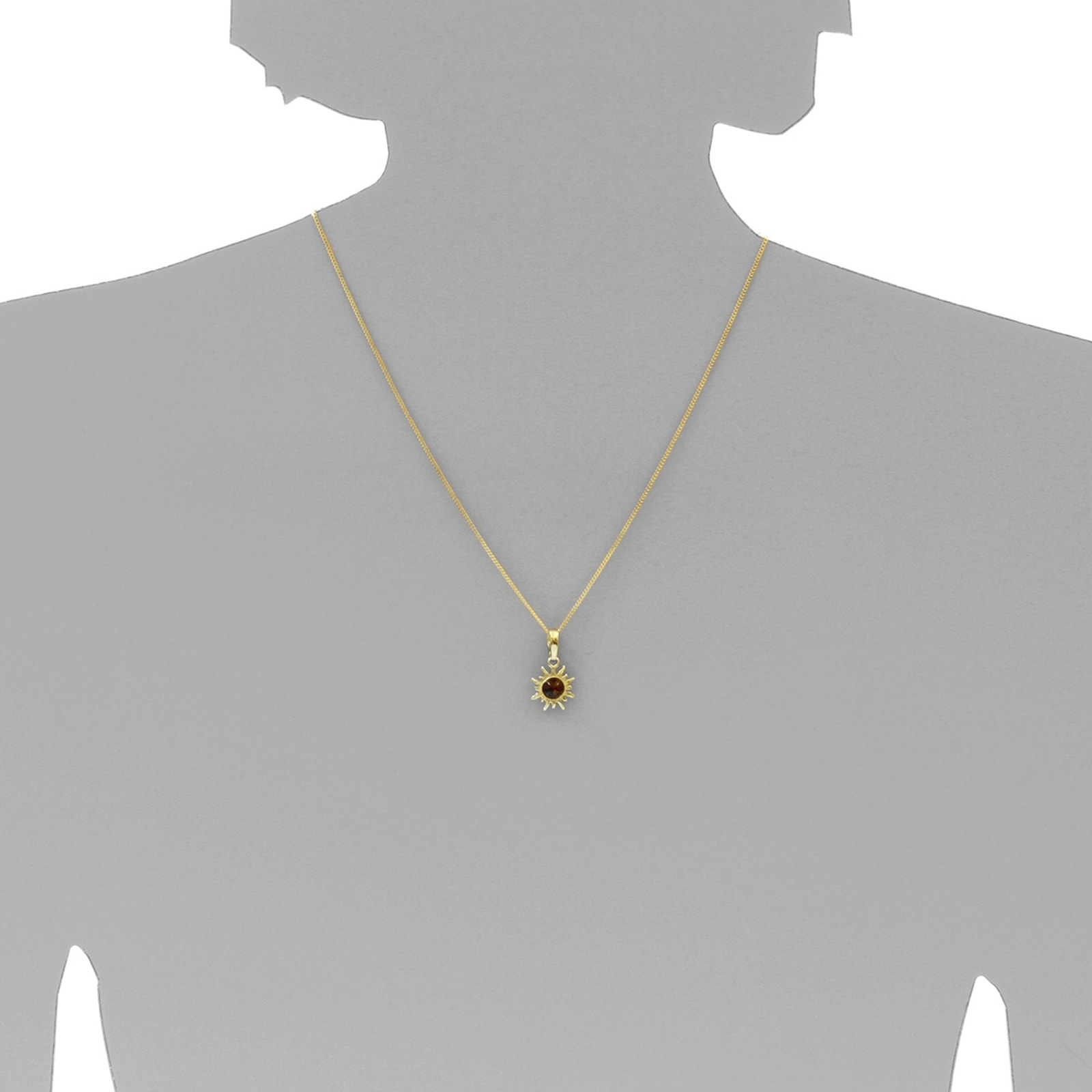 OSTSEE-SCHMUCK Kettenanhänger »Ostsee-Schmuck Anhänger Sonne 14 mm Anhänger Sonne 14 mm« (1 Stk. tlg.)