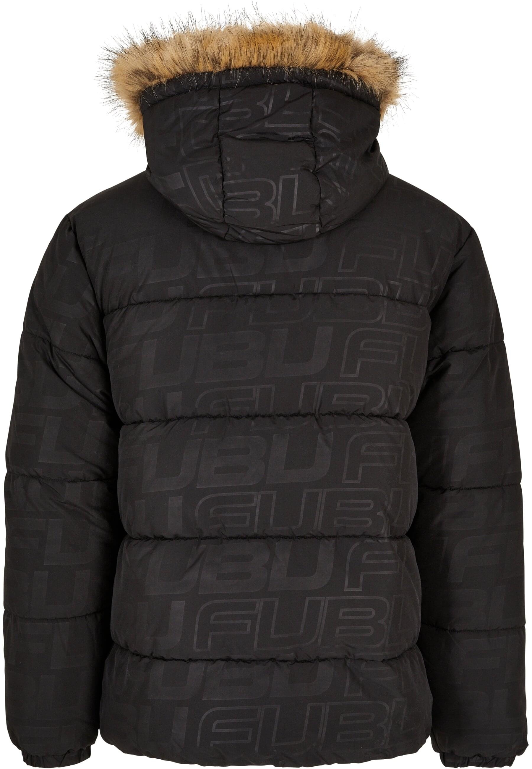 Fubu Winterjacke »Fubu Herren FM224-039-2 FUBU Corporate AOP Puffer Jacket« 1 Stk. tlg. mit Kapuze