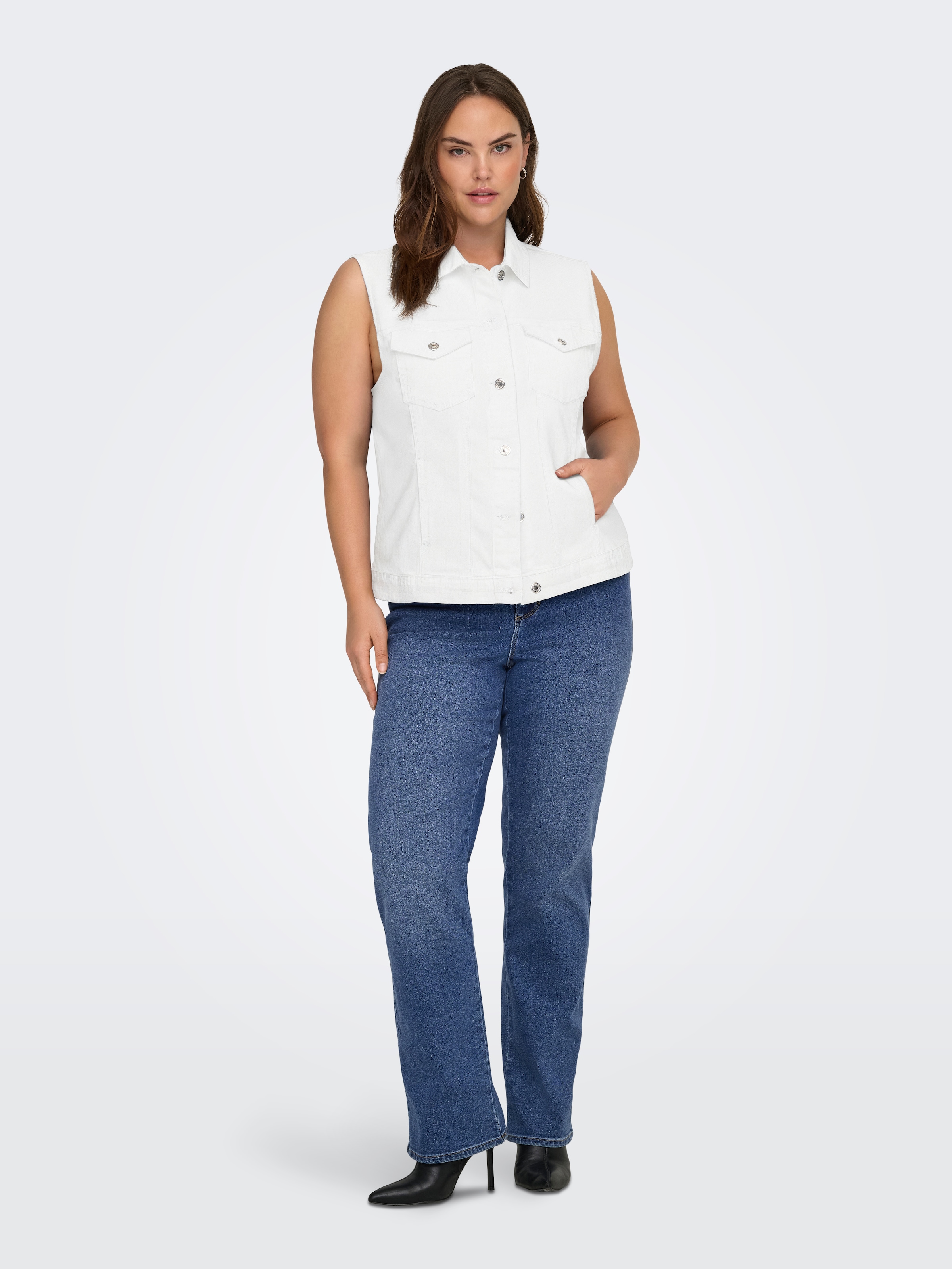 ONLY CARMAKOMA Jeansweste »CARWESPA WEST DNM  PIM619 NOOS«