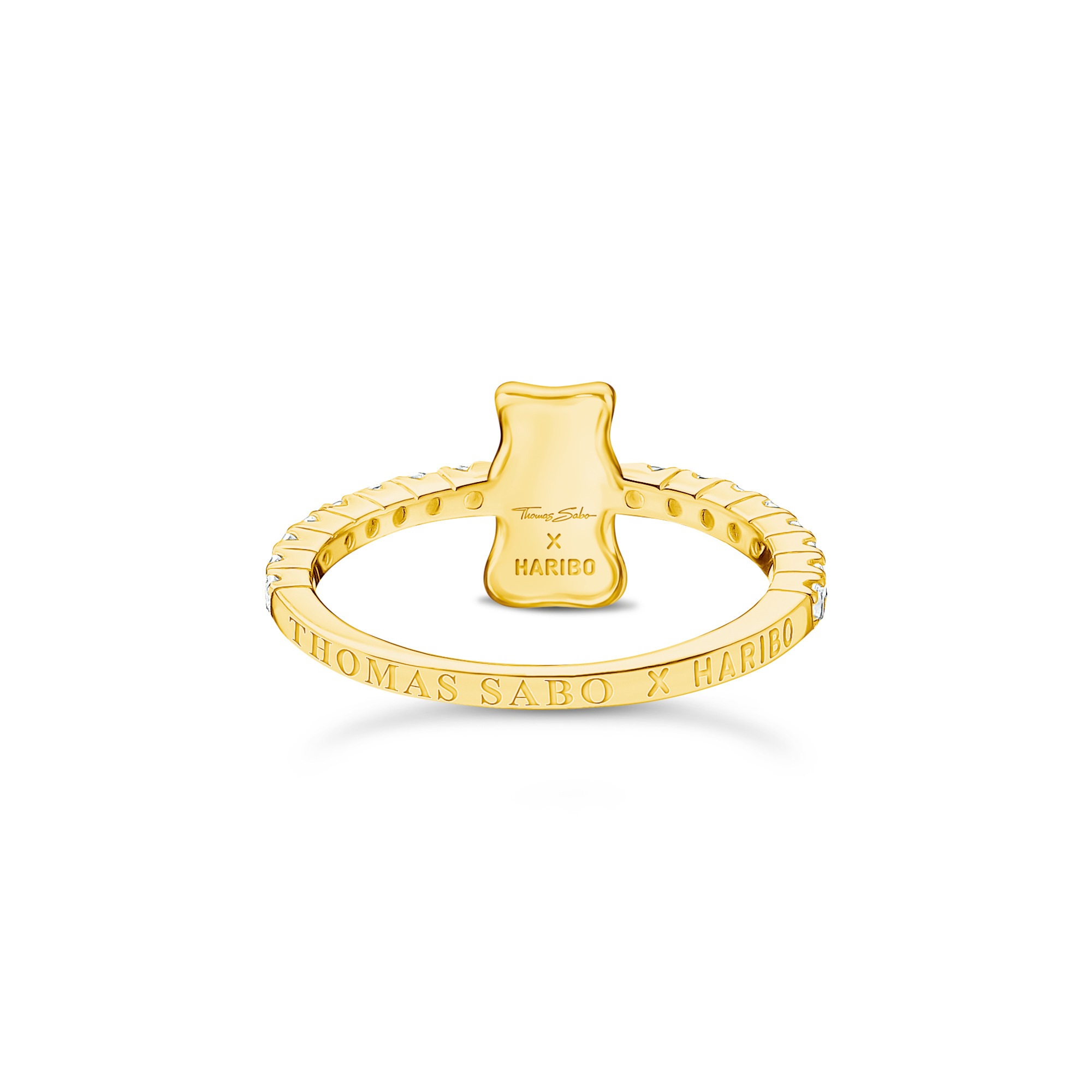 THOMAS SABO Fingerring »THOMAS SABO x HARIBO: Ring mit Goldbär«, mit Zirkonia (synth.)