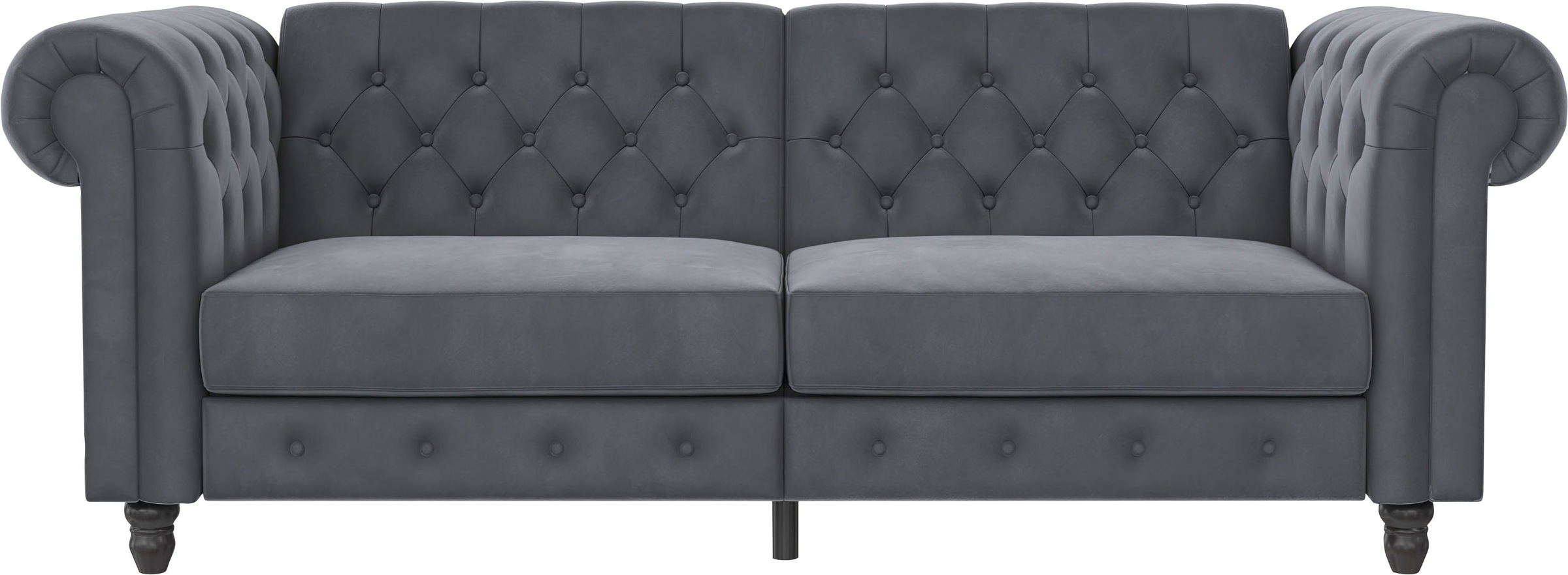Dorel Home 3-Sitzer »Felix, Schlafsofa 236 Cm, (Liegefläche 108x190cm), Rückenlehne« 3-fach Verstellbar, Velours, Kunstleder, Luxus-Microfaser