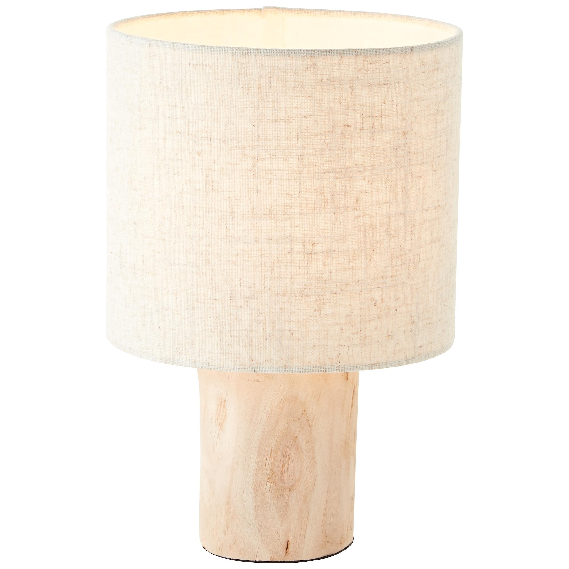Brilliant Tischleuchte »Pia«, 1 flammig-flammig, 30 cm Höhe, Ø 20 cm, E27,  Holz/Textil, natur online bestellen
