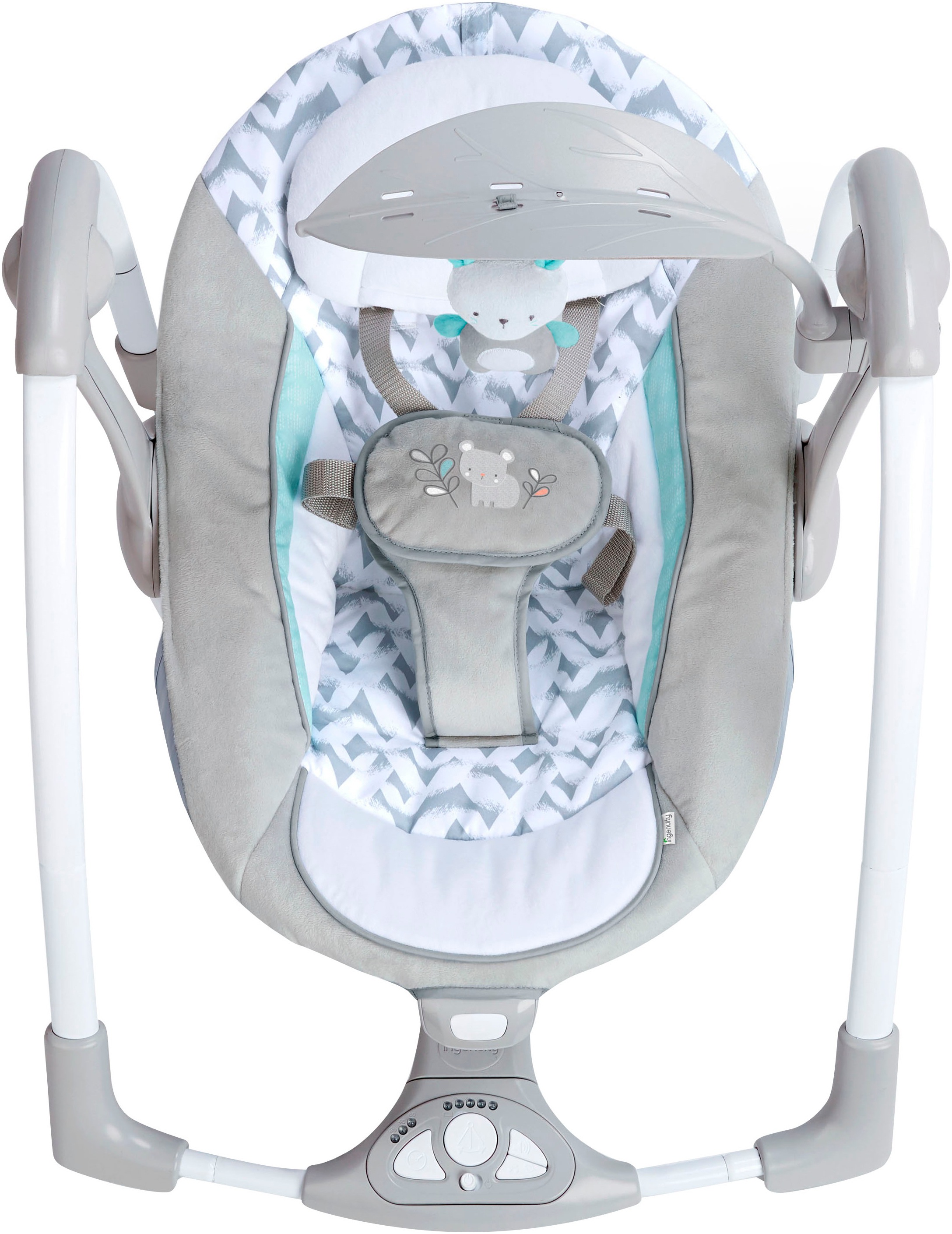 ingenuity Babyschaukel »ConvertMe Swing-2-Seat Portable Swing - Raylan«, mit automatischer Schaukelfunktion und Sound-Effekt