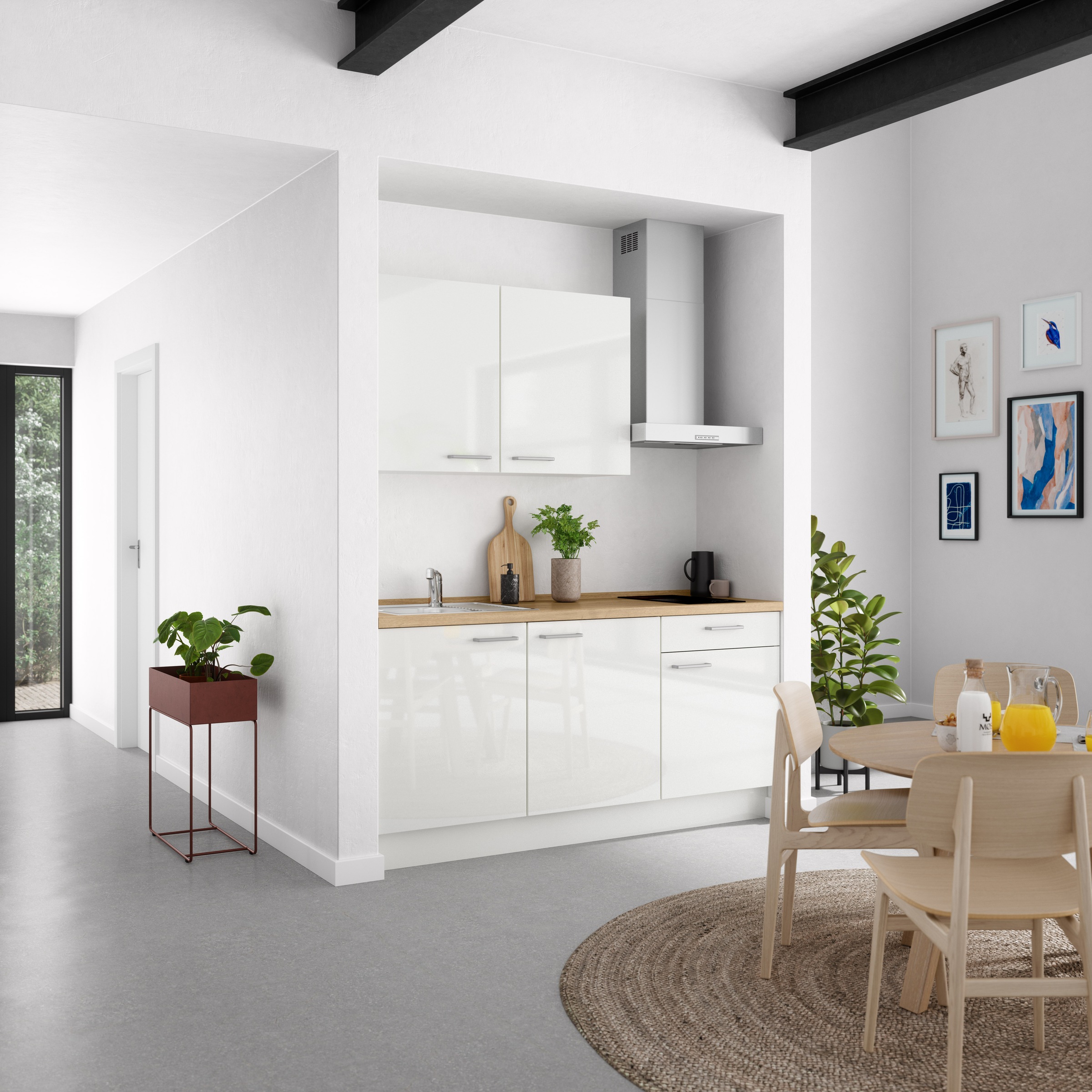 nobilia® Küchenzeile »"Flash I"«, vormontiert, Ausrichtung wählbar, Breite 180 cm, wahlw. mit E-Geräten
